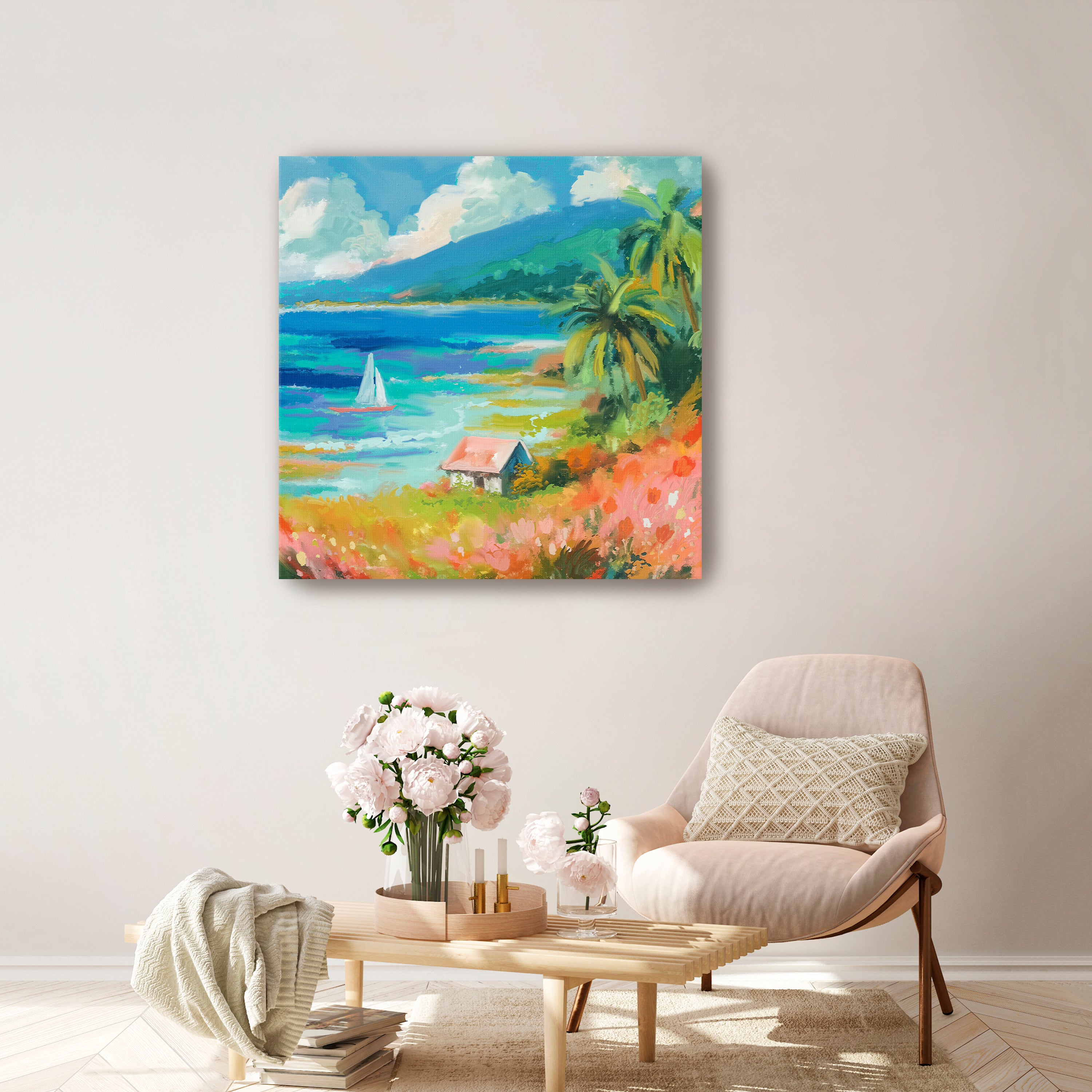Beach House Canvas Giclee