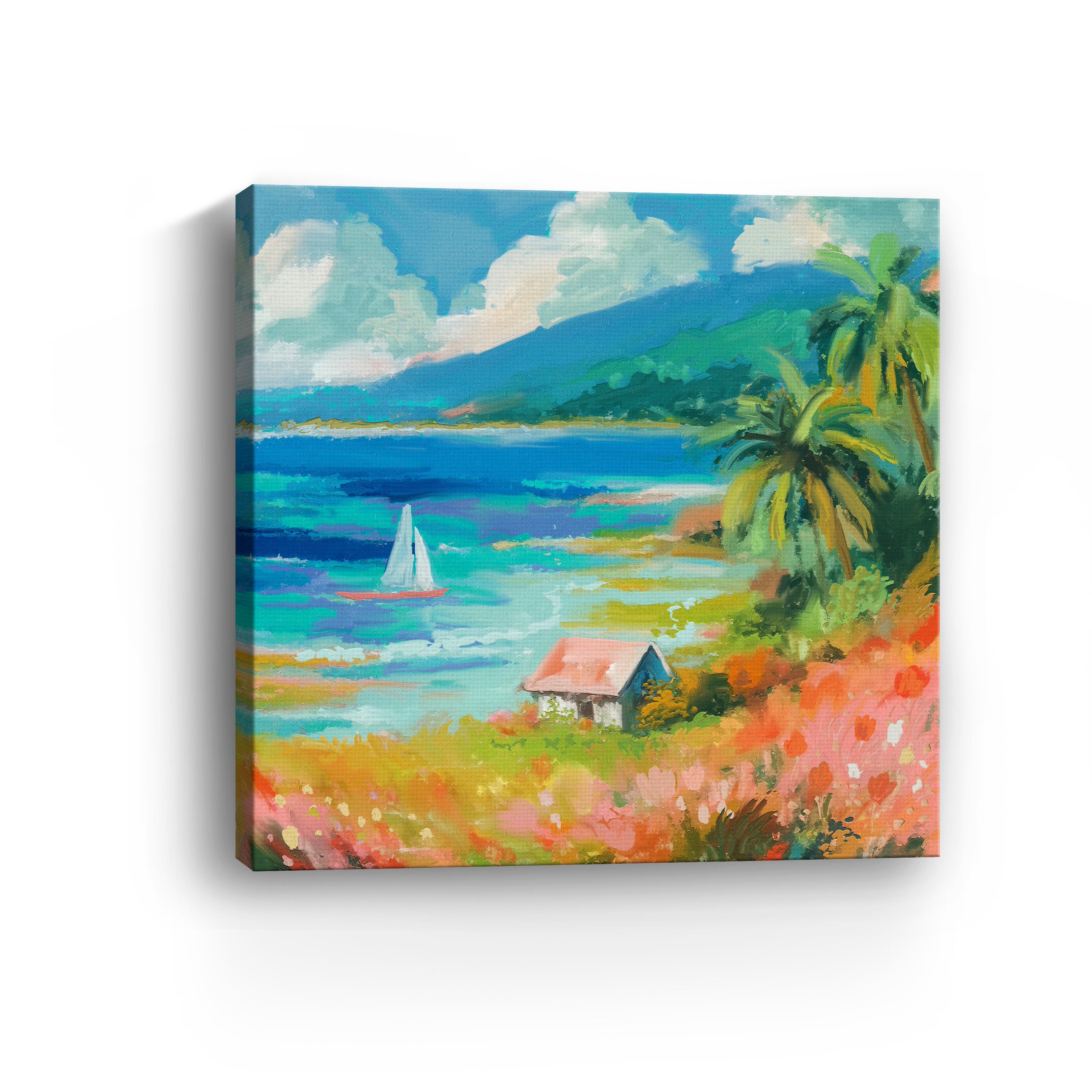 Beach House Canvas Giclee