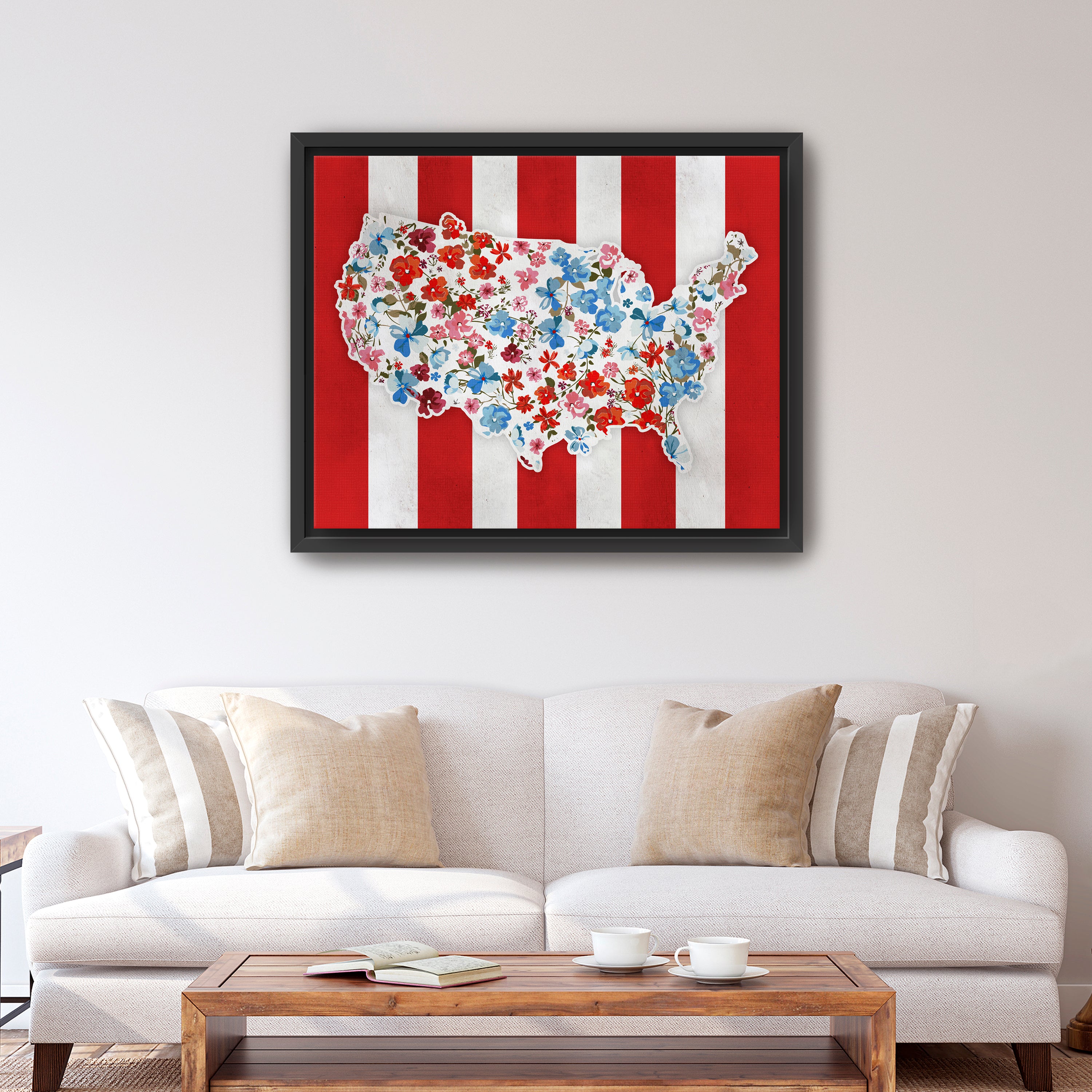 Vibrant America Canvas Giclee