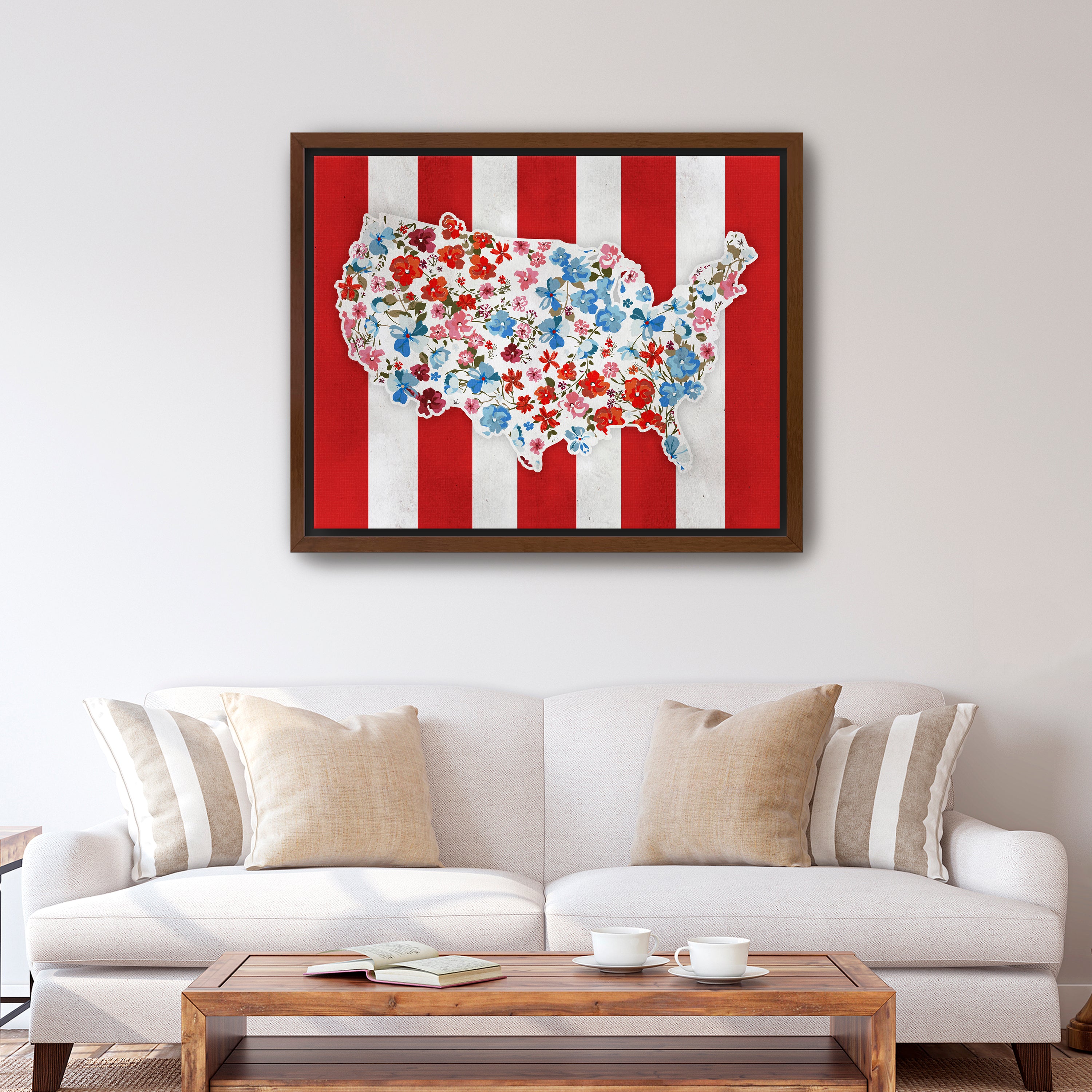 Vibrant America Canvas Giclee