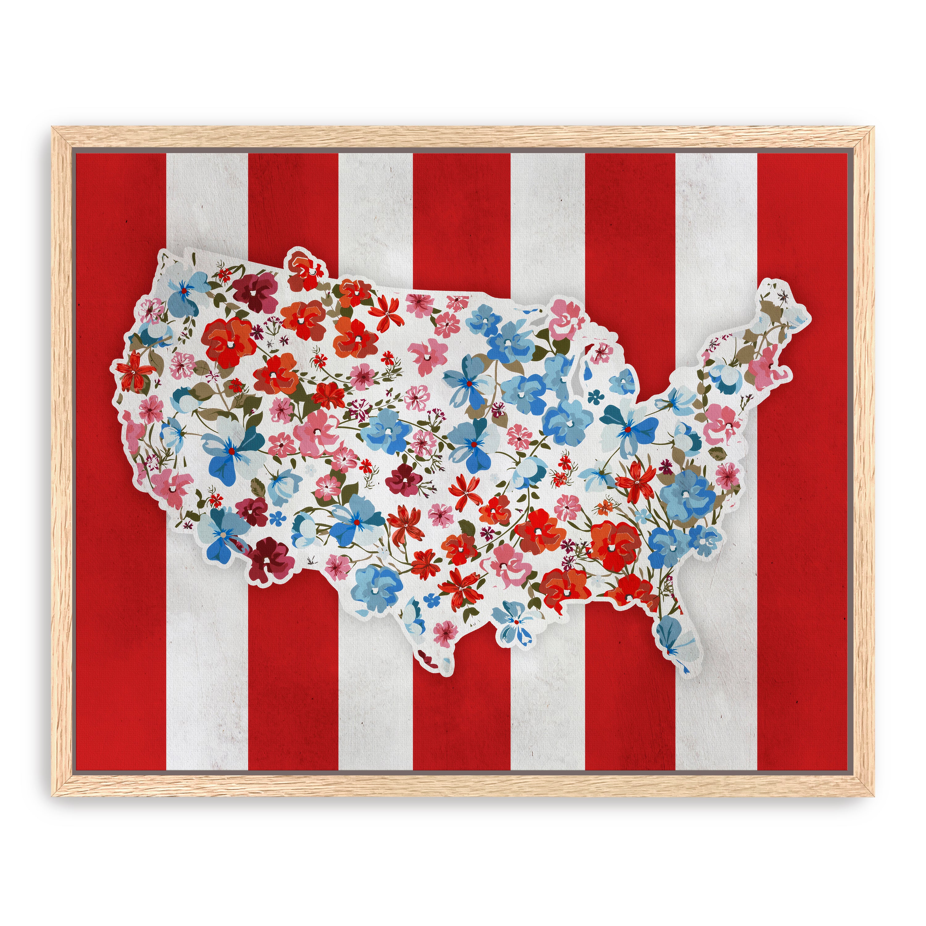 Vibrant America Canvas Giclee