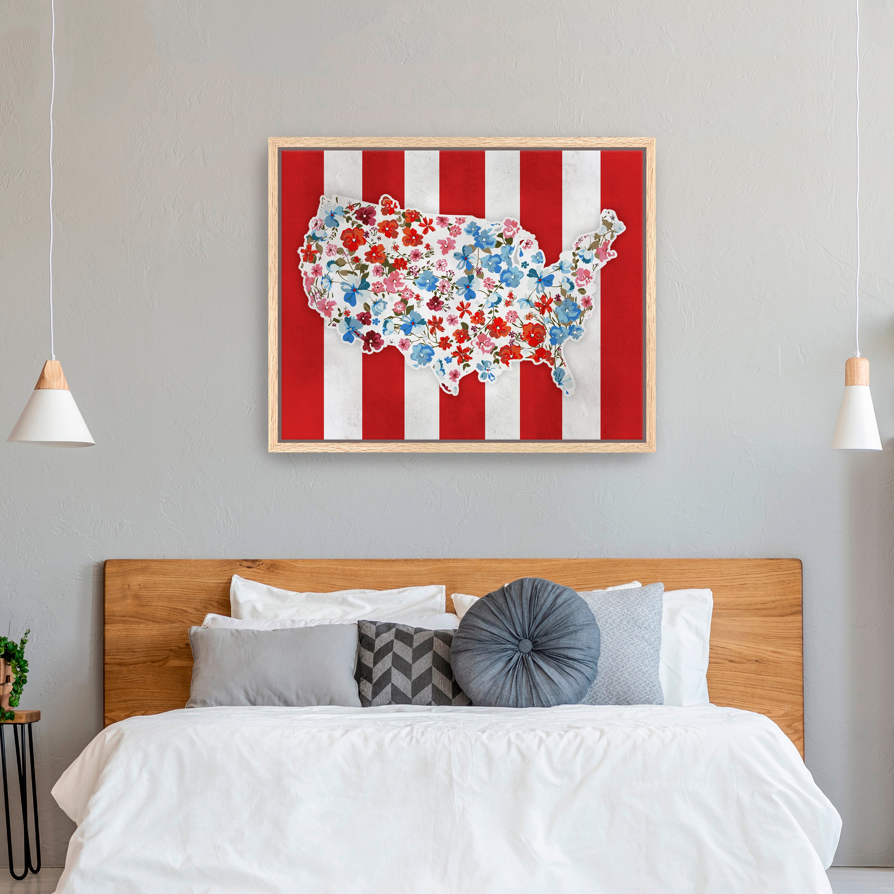 Vibrant America Canvas Giclee