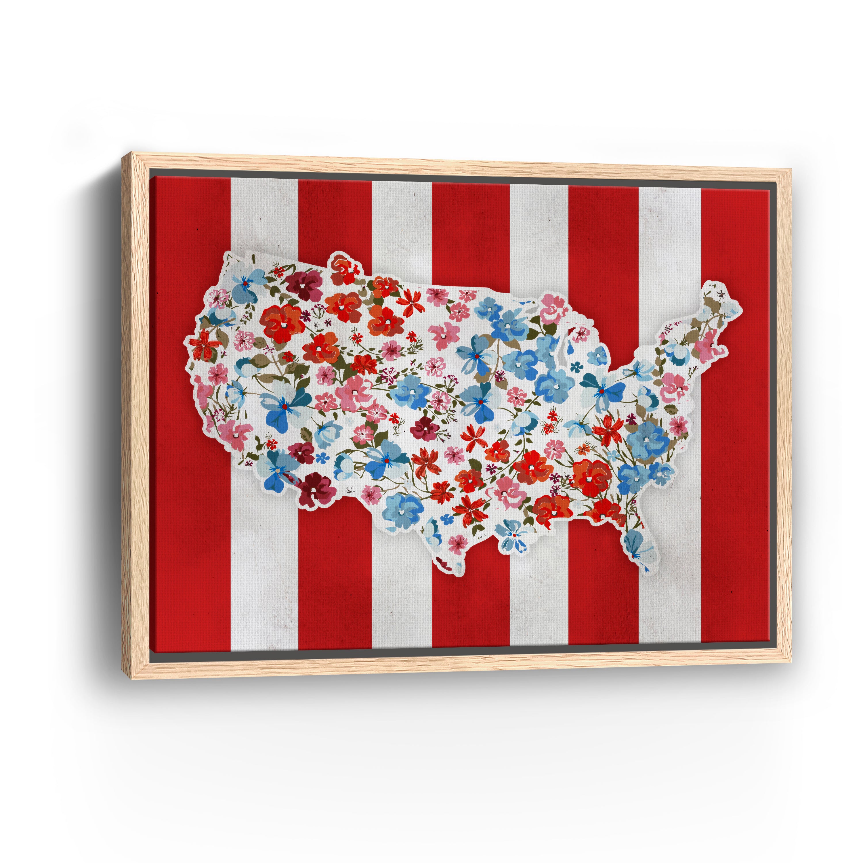 Vibrant America Canvas Giclee
