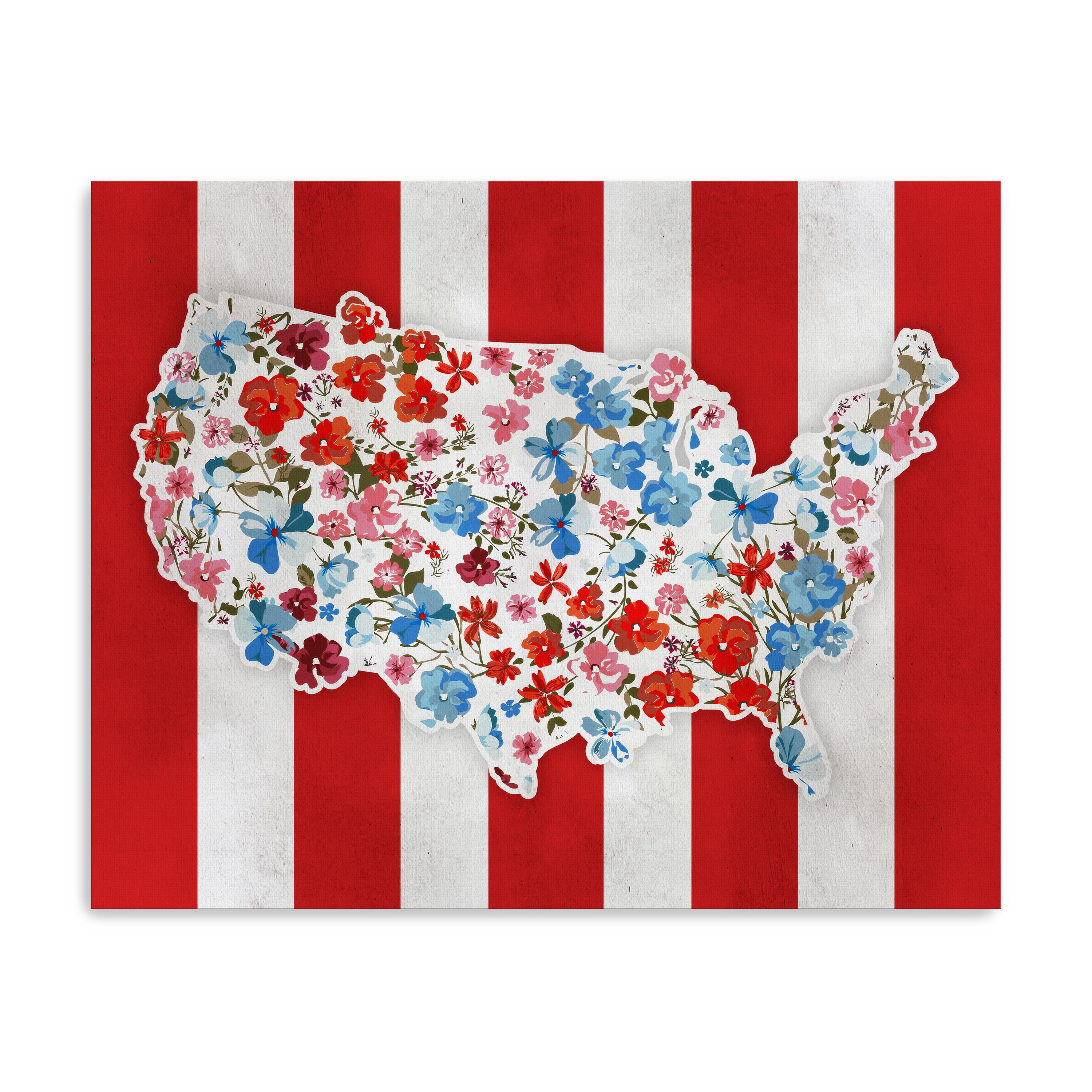 Vibrant America Canvas Giclee