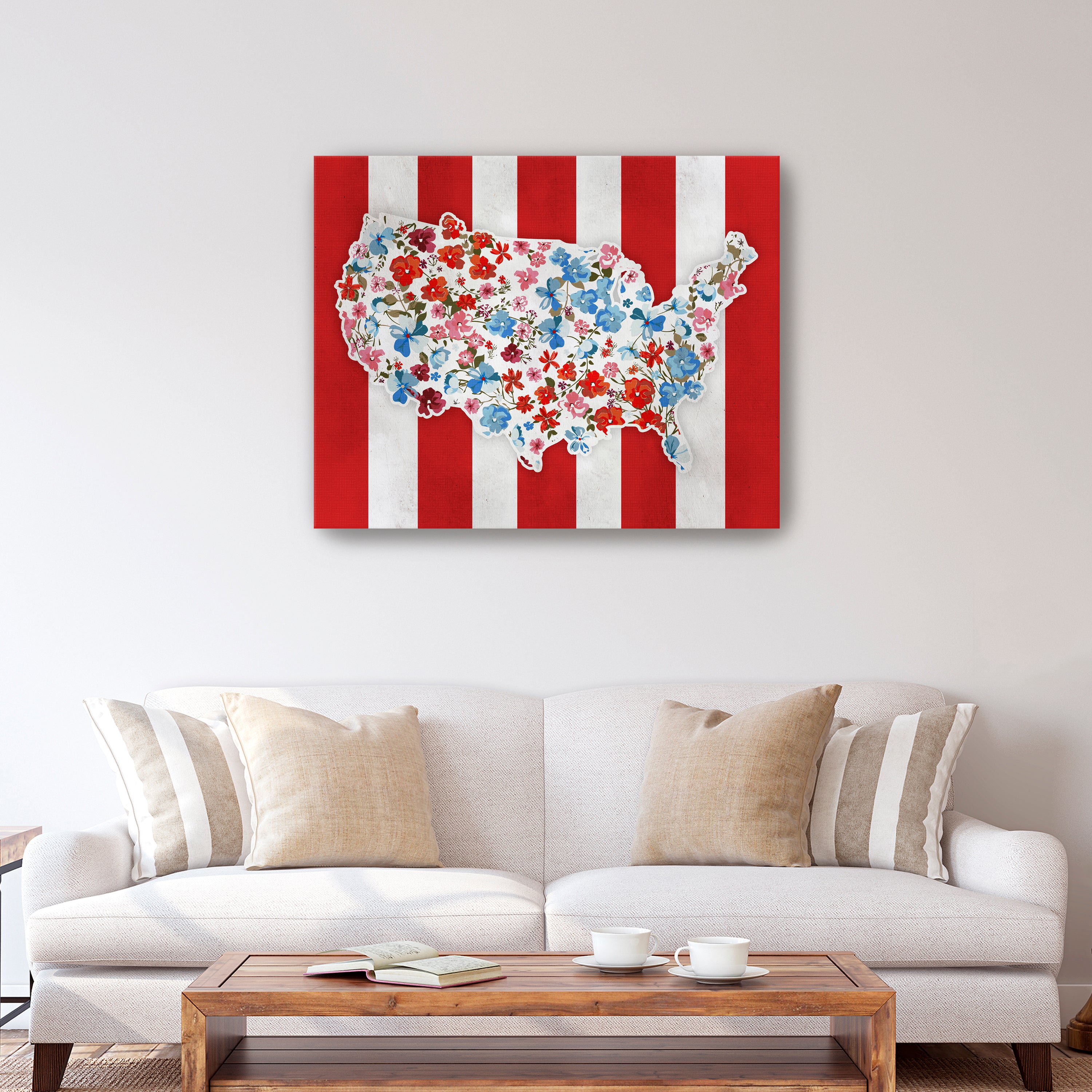 Vibrant America Canvas Giclee