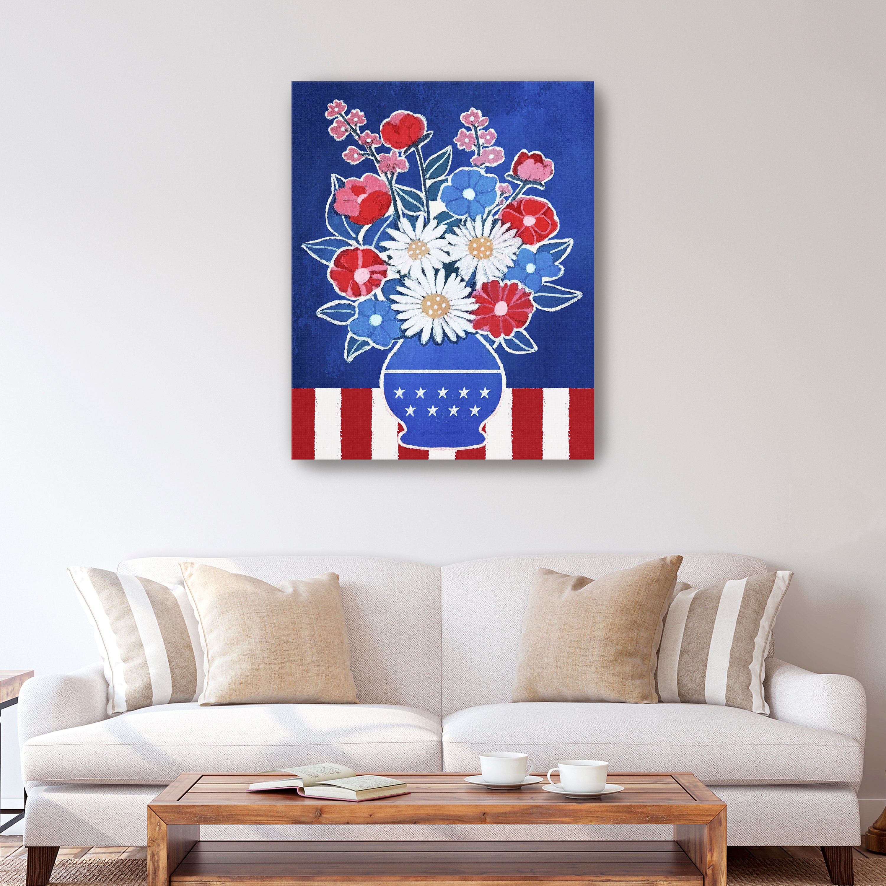 Valor, Purity, and Justice Canvas Giclee