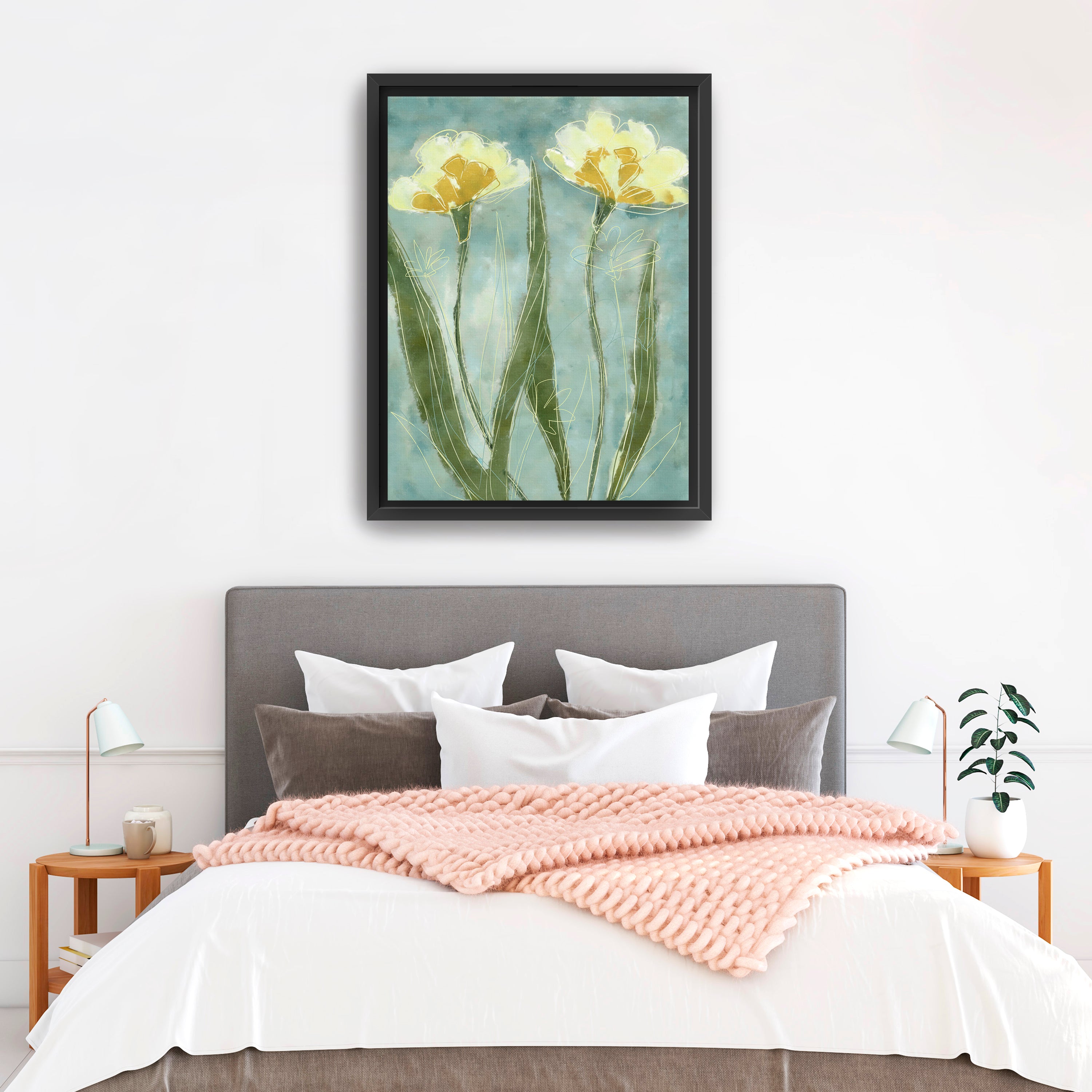 Yellow Petals Canvas Giclee