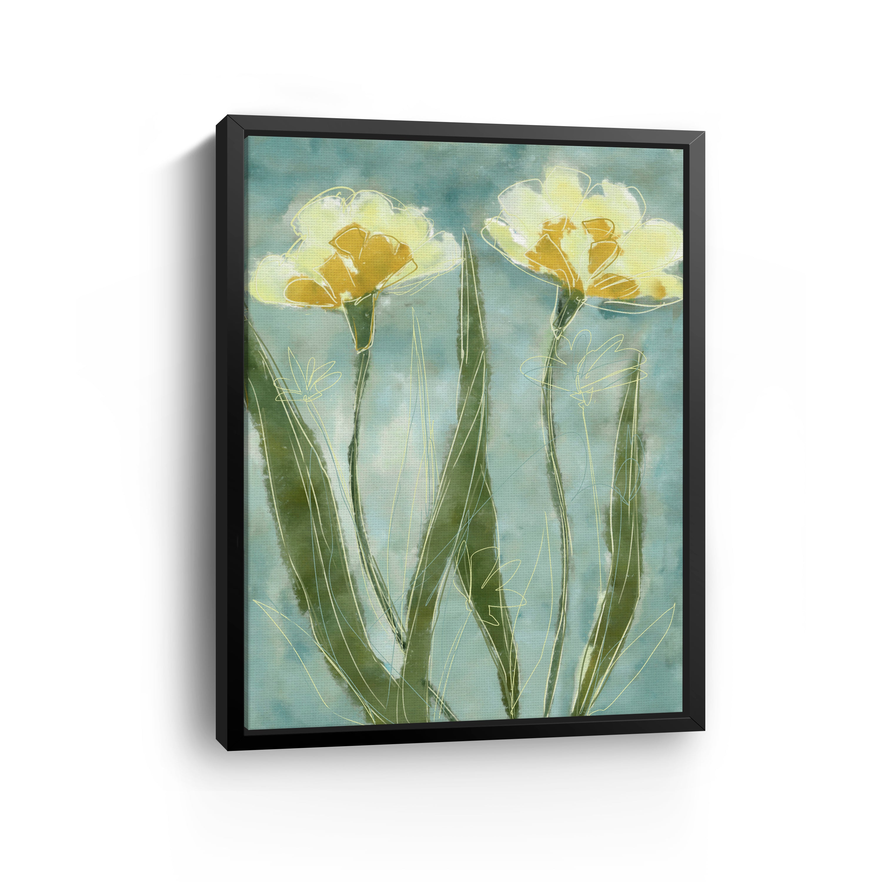 Yellow Petals Canvas Giclee