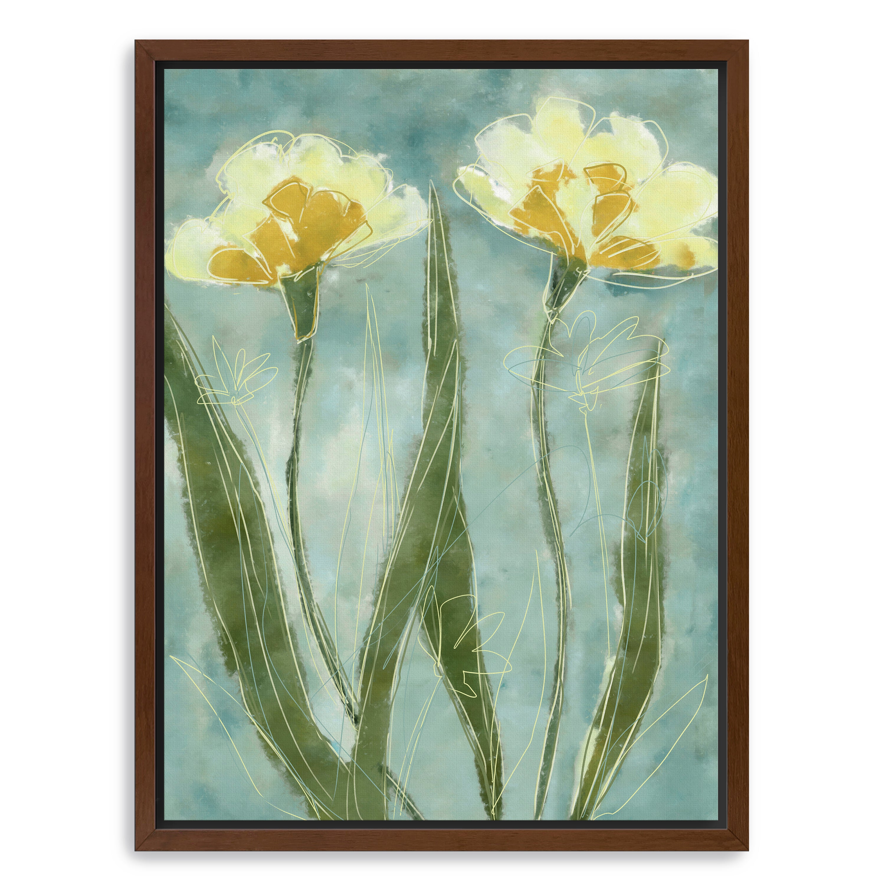 Yellow Petals Canvas Giclee