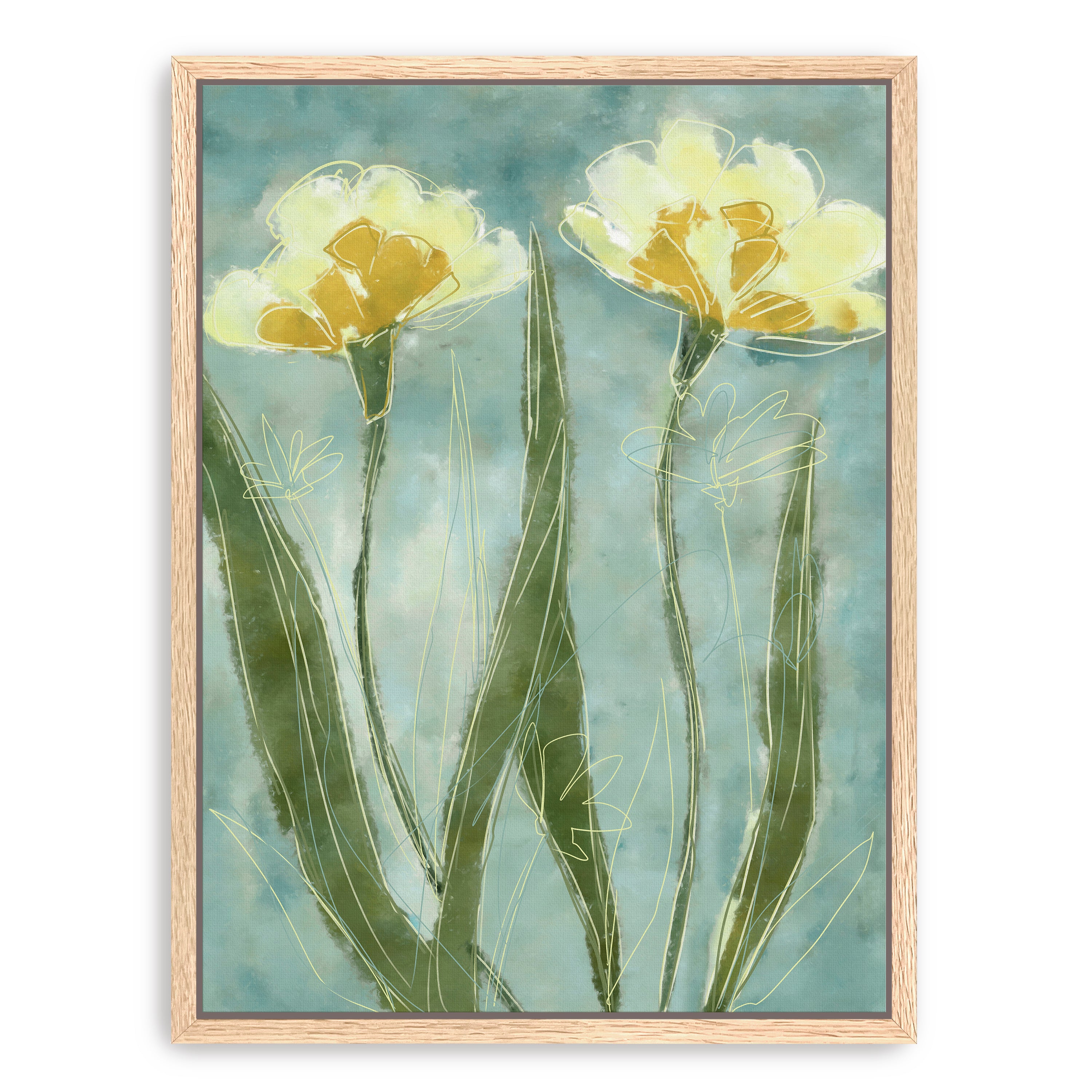 Yellow Petals Canvas Giclee