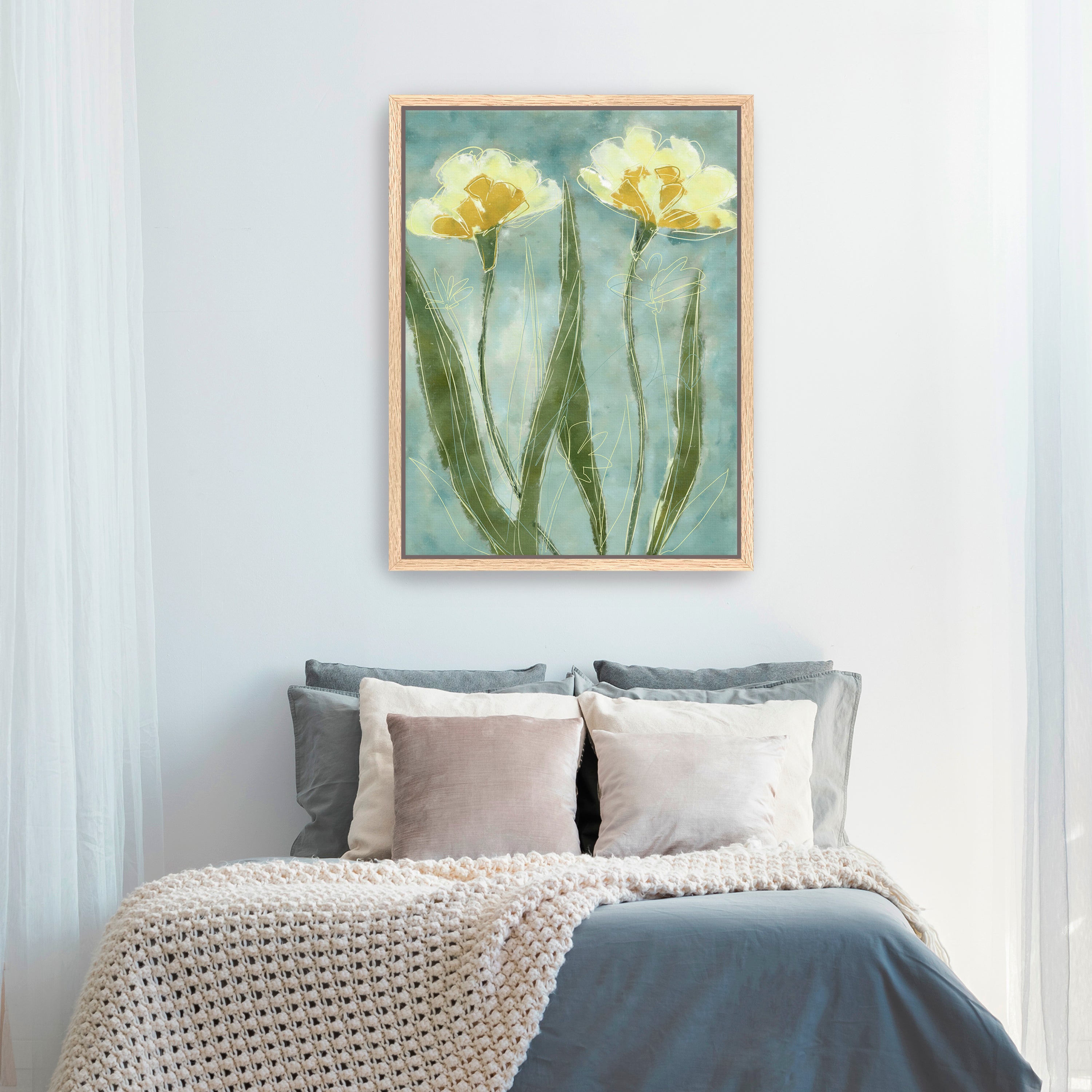 Yellow Petals Canvas Giclee