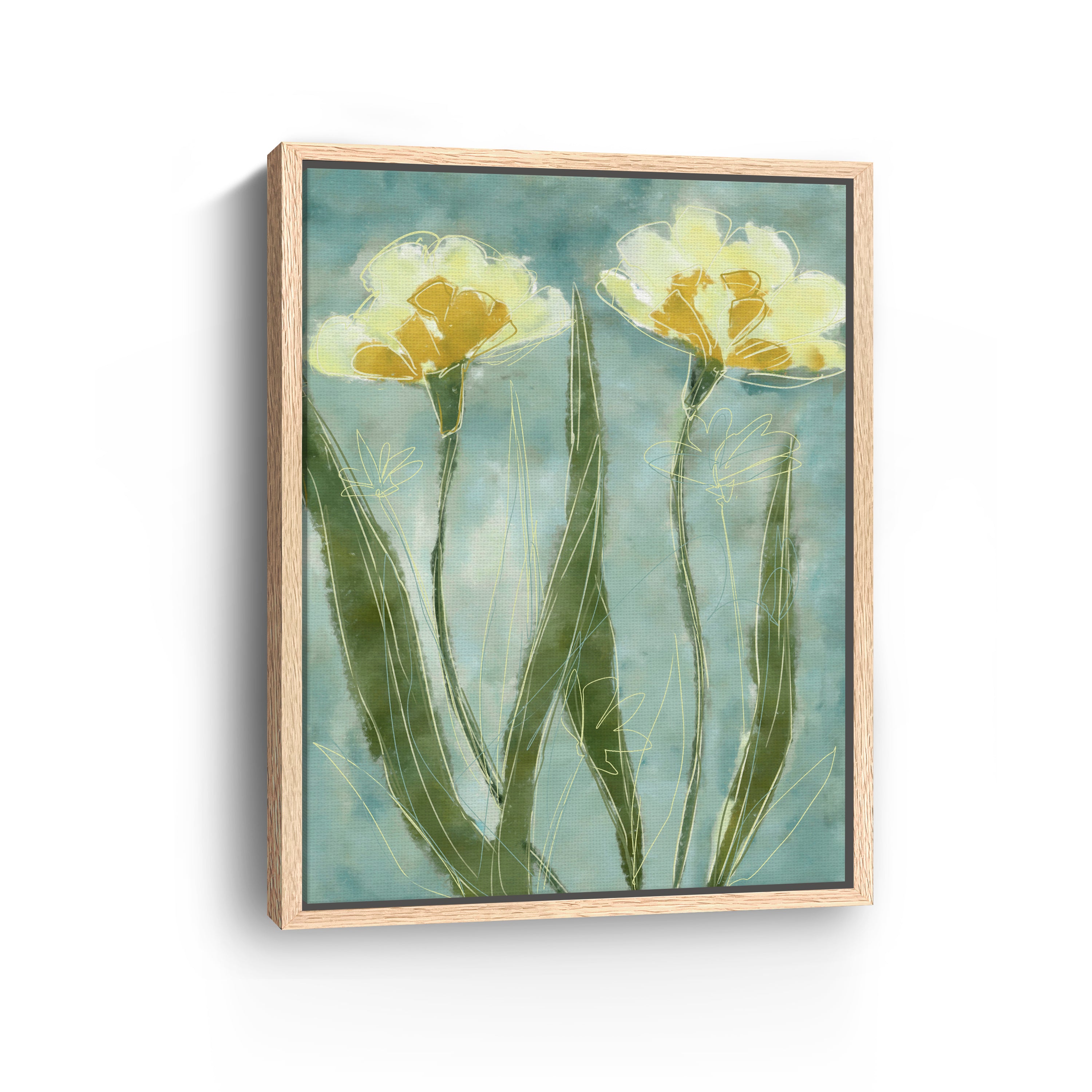 Yellow Petals Canvas Giclee
