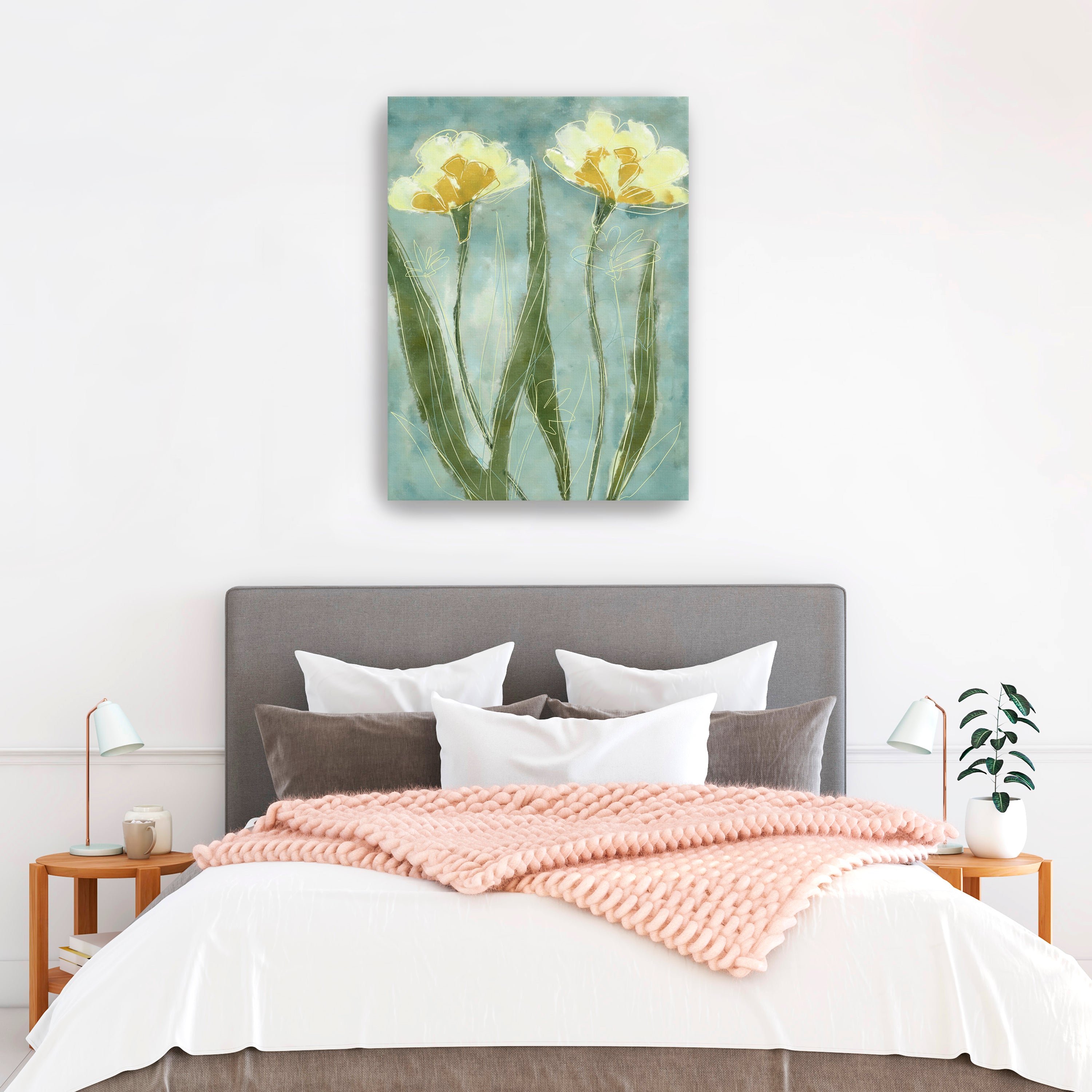 Yellow Petals Canvas Giclee