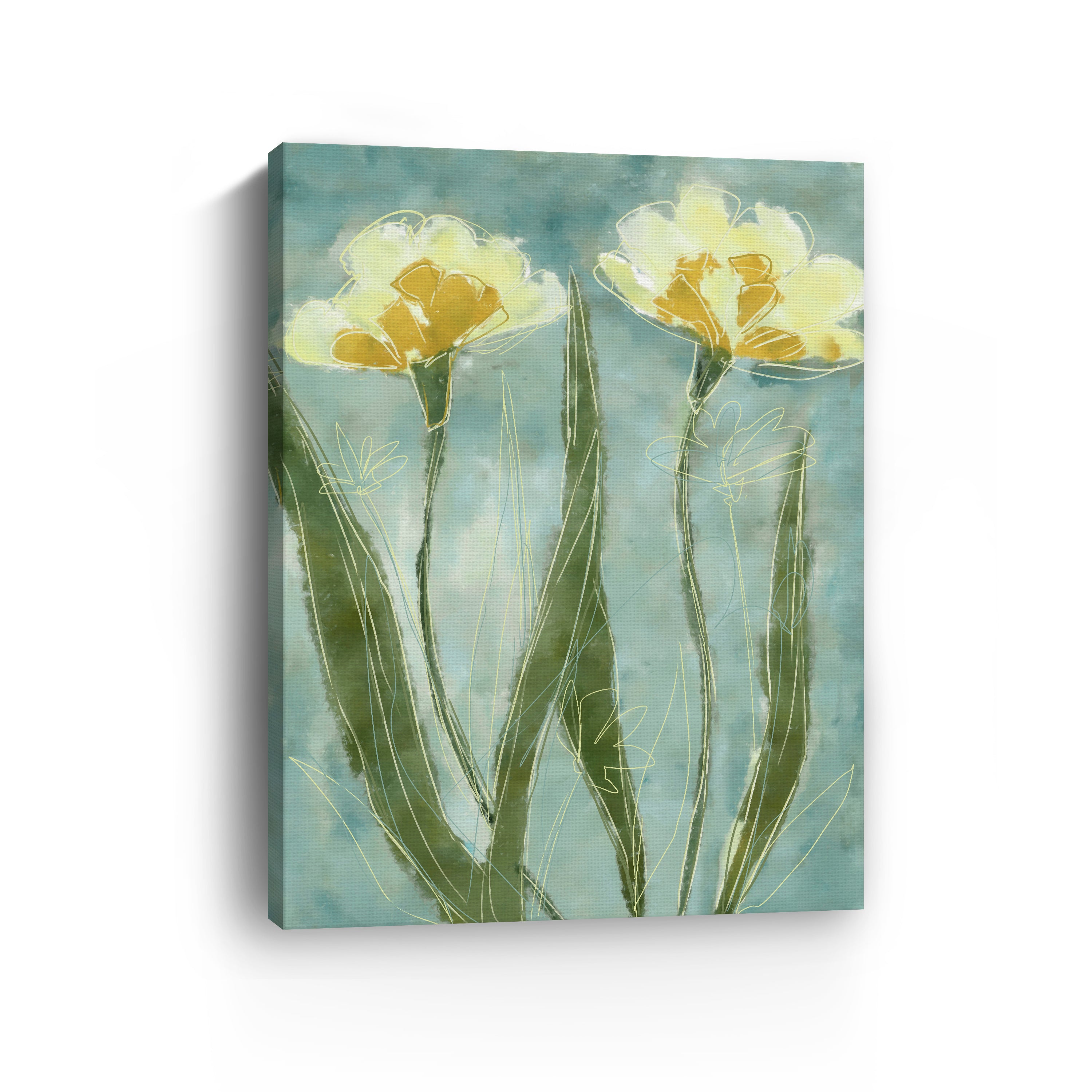 Yellow Petals Canvas Giclee