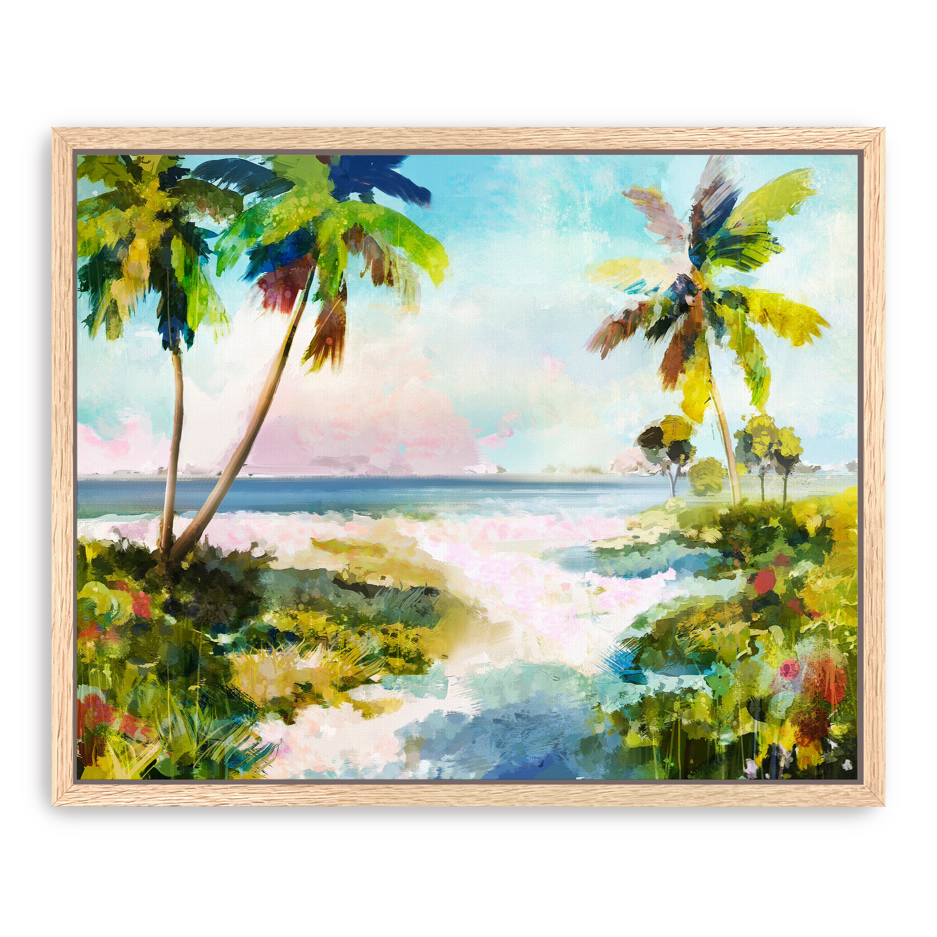 Summer Breeze and Palm Trees Canvas Giclee