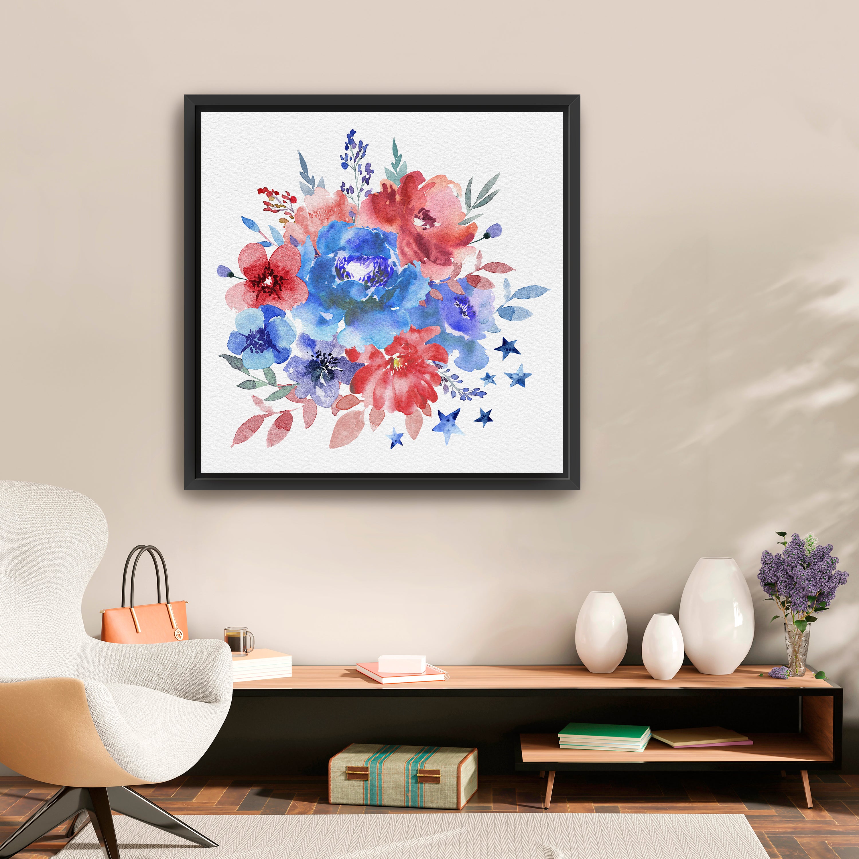 Liberty Blossoms Canvas Giclee