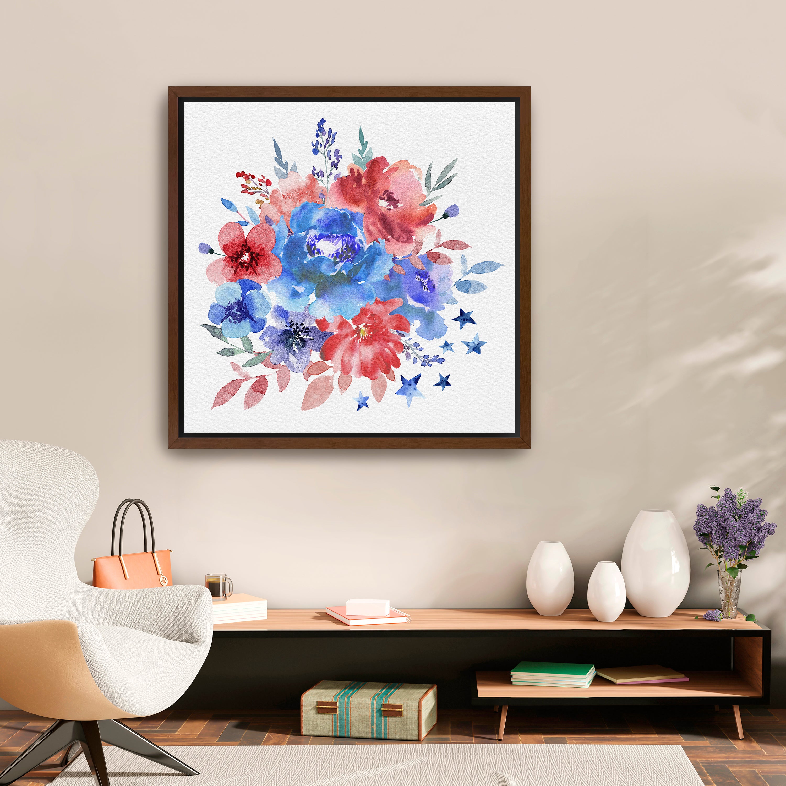 Liberty Blossoms Canvas Giclee