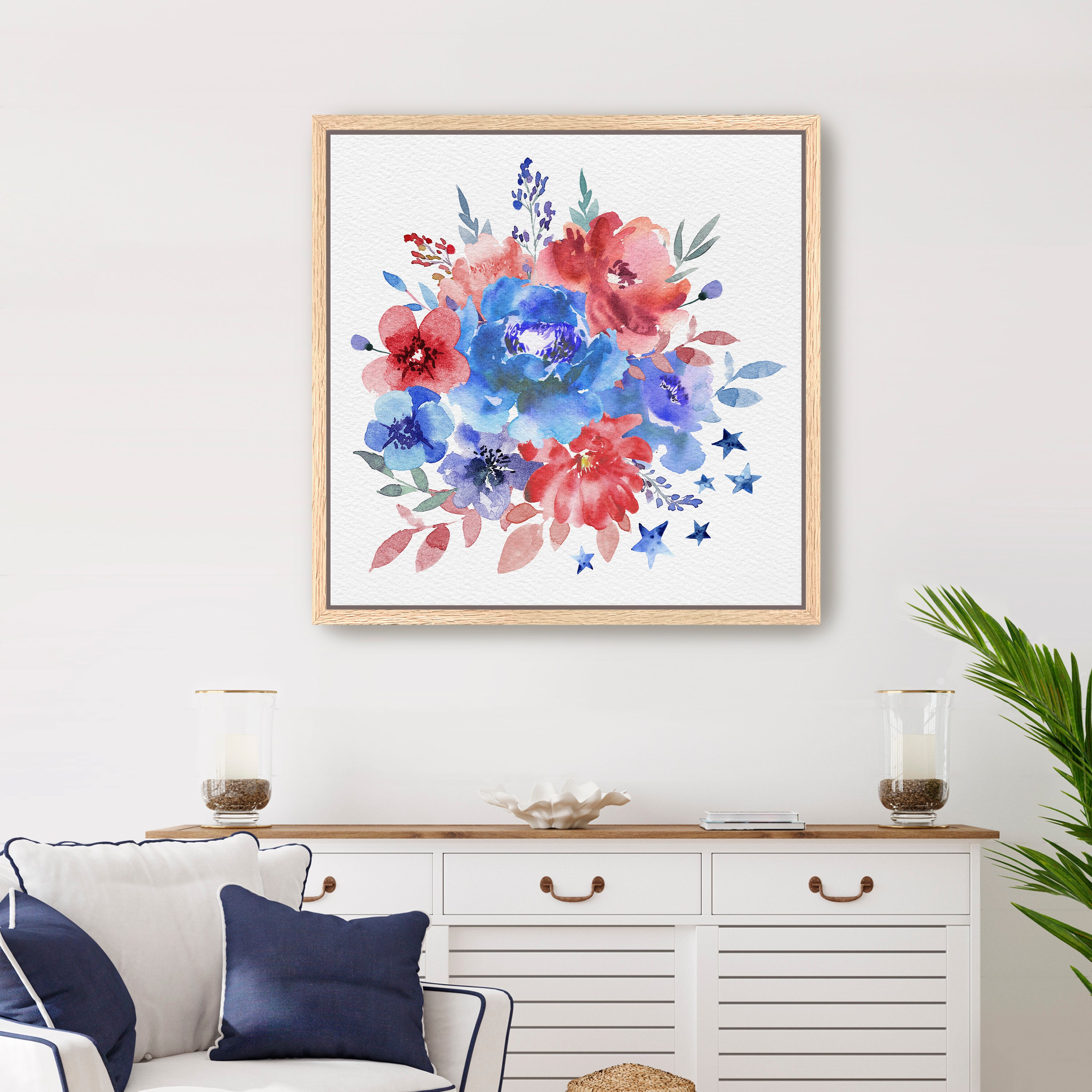 Liberty Blossoms Canvas Giclee