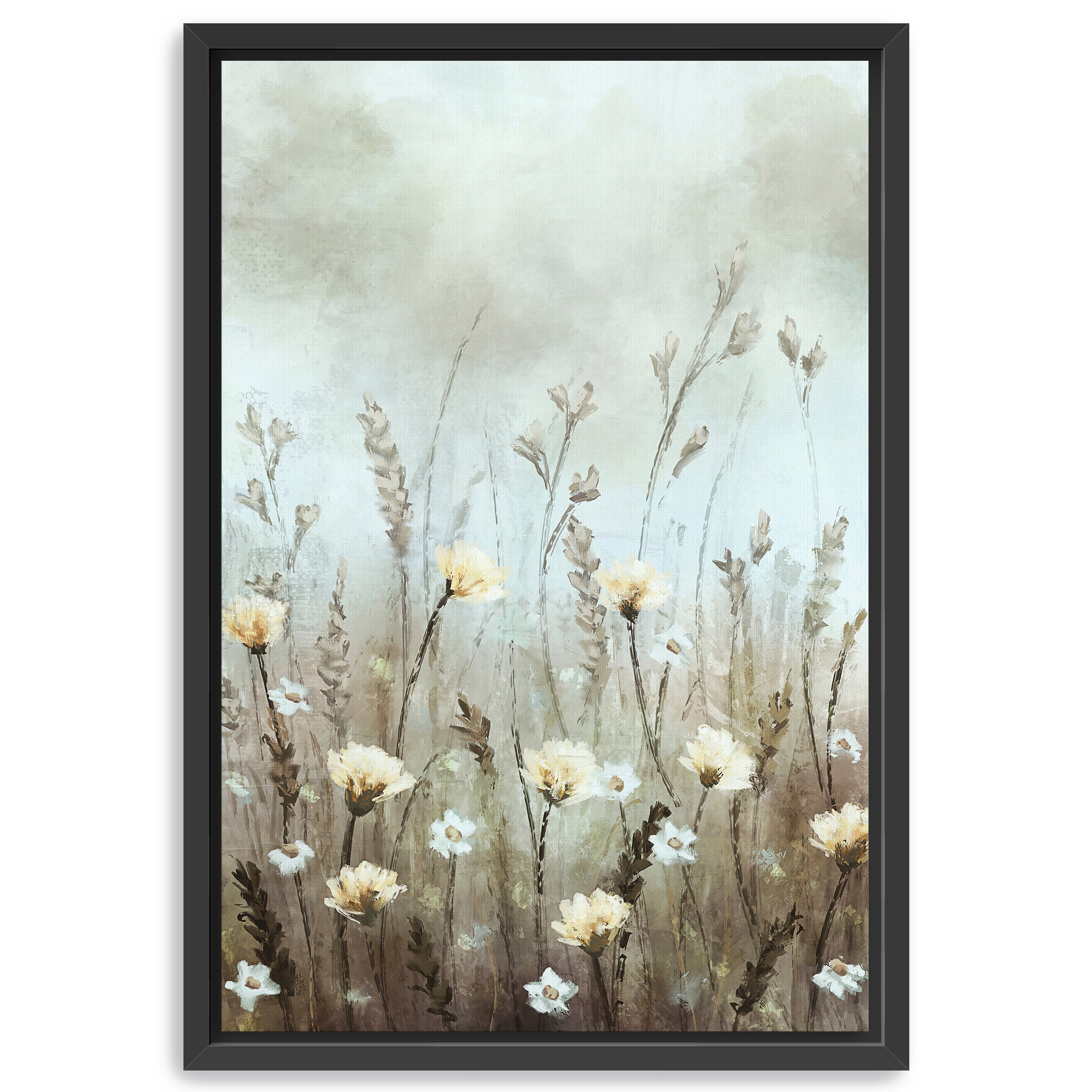 Where Petals Meet the Fog Canvas Giclee