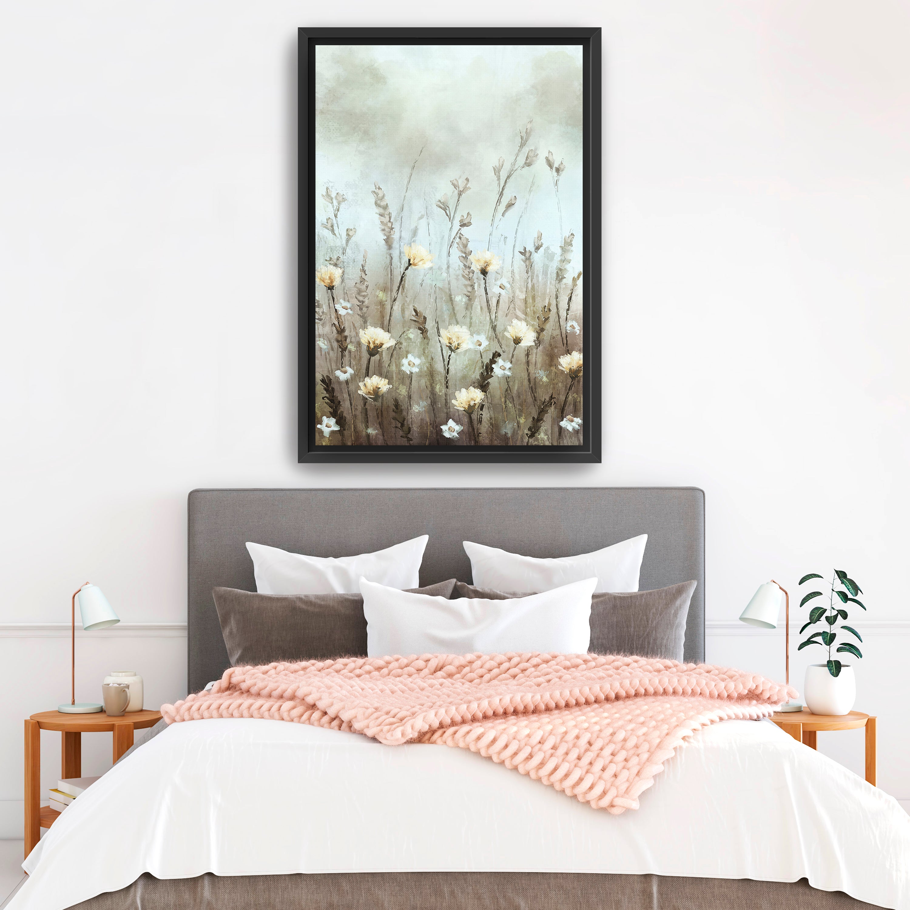 Where Petals Meet the Fog Canvas Giclee