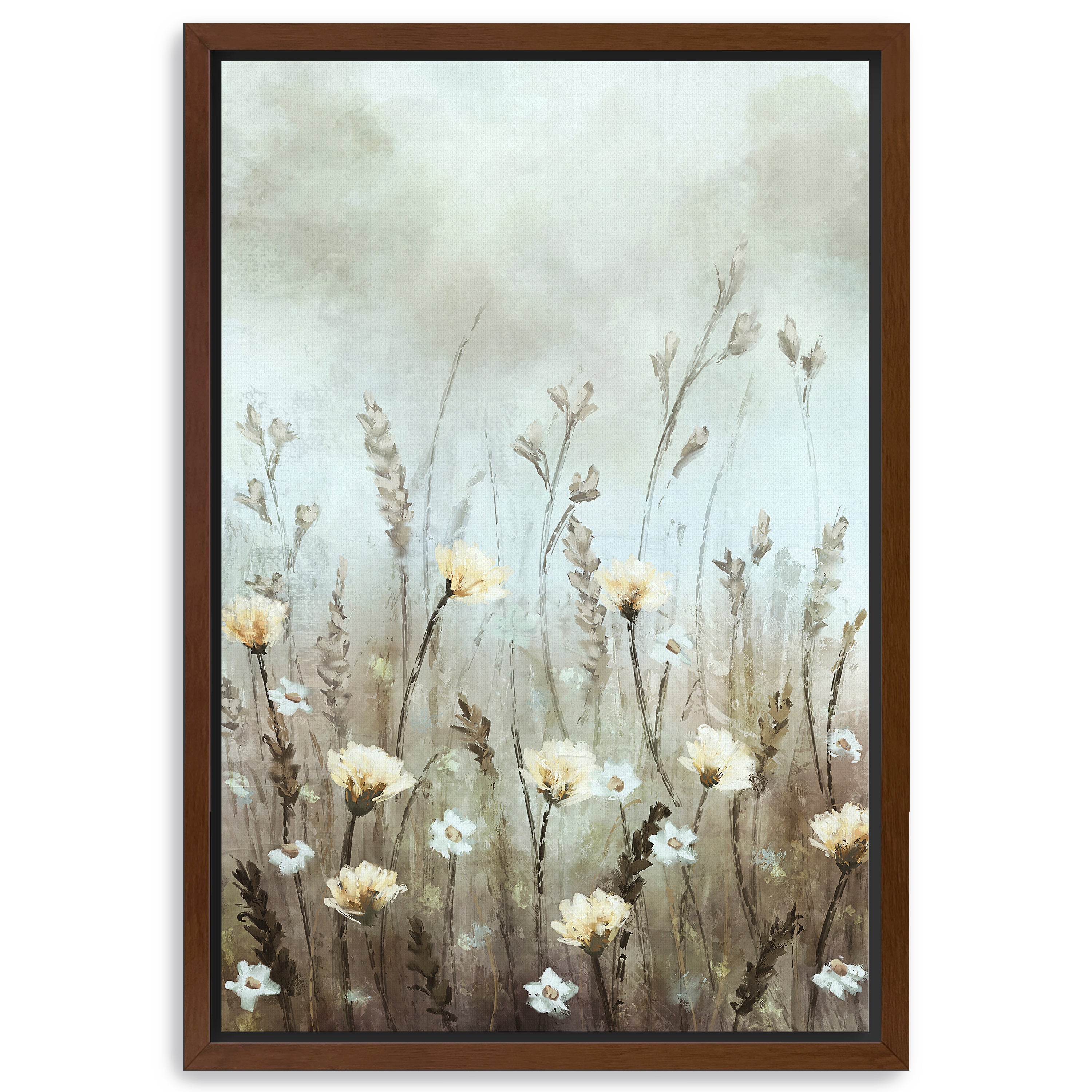 Where Petals Meet the Fog Canvas Giclee