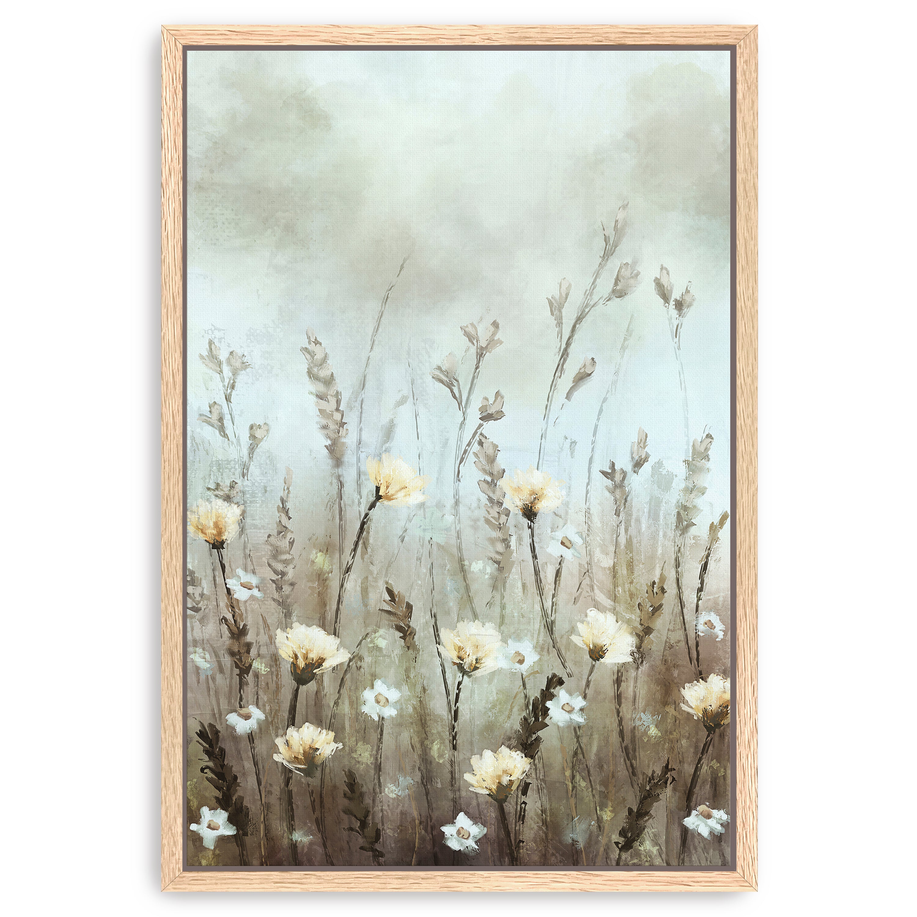 Where Petals Meet the Fog Canvas Giclee