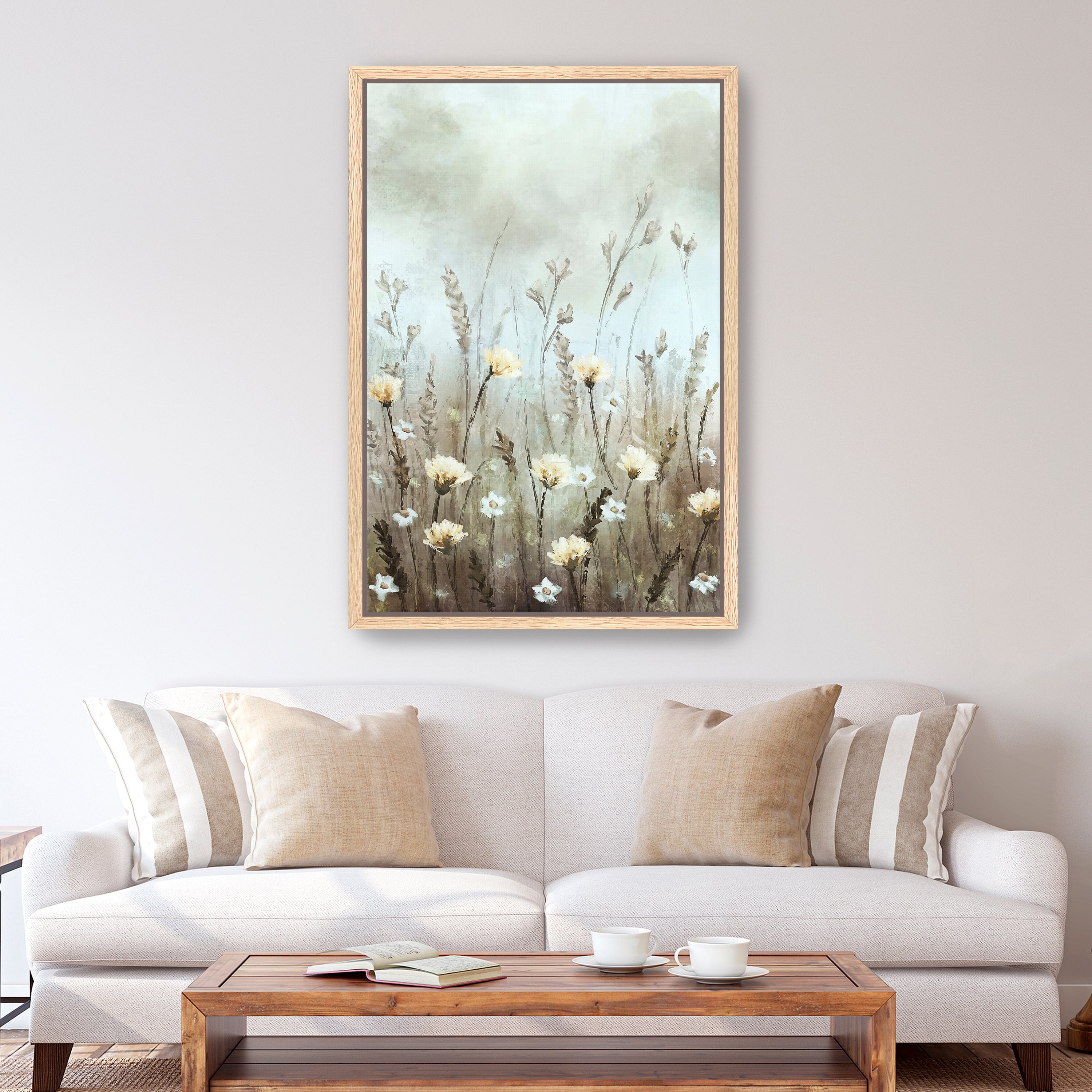 Where Petals Meet the Fog Canvas Giclee