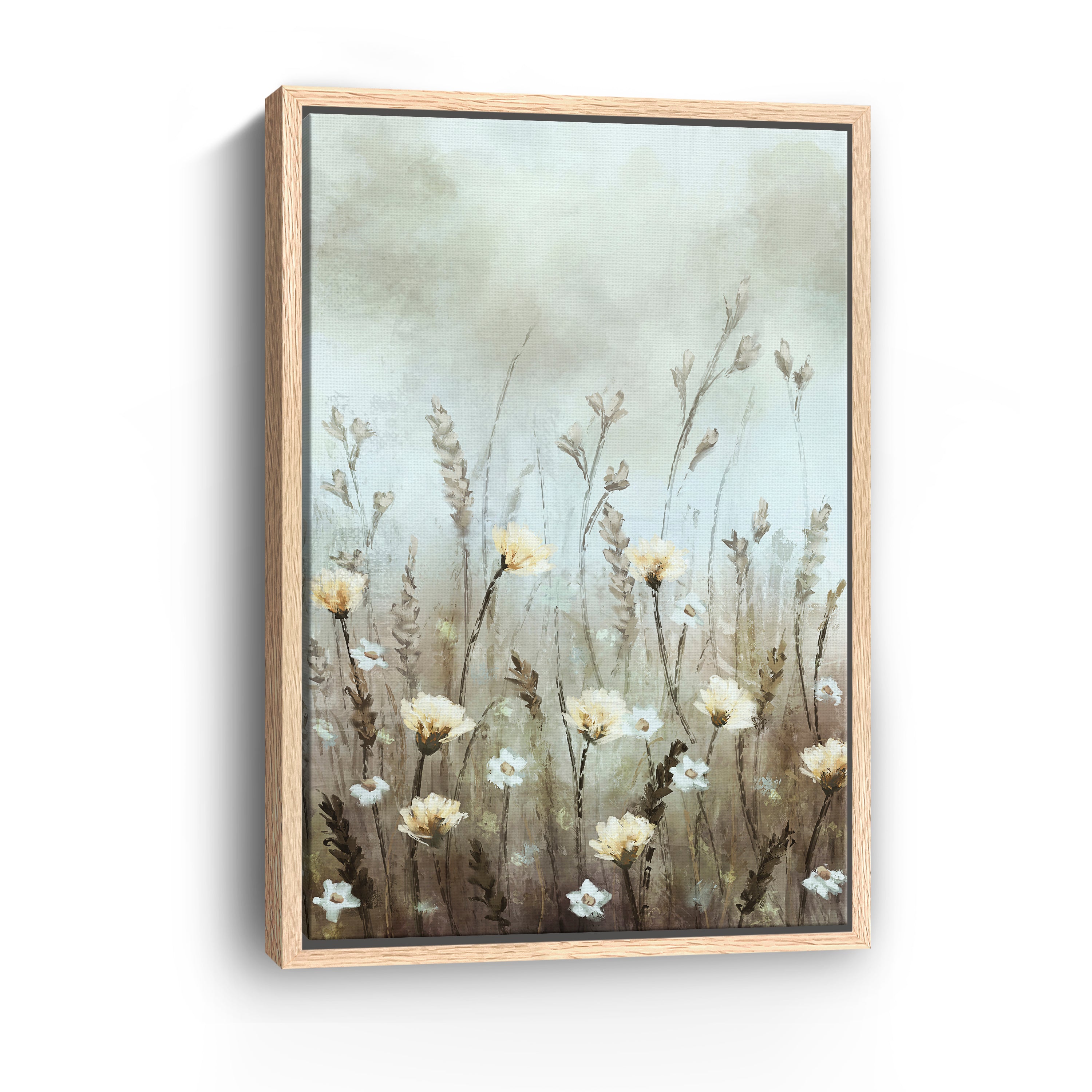 Where Petals Meet the Fog Canvas Giclee