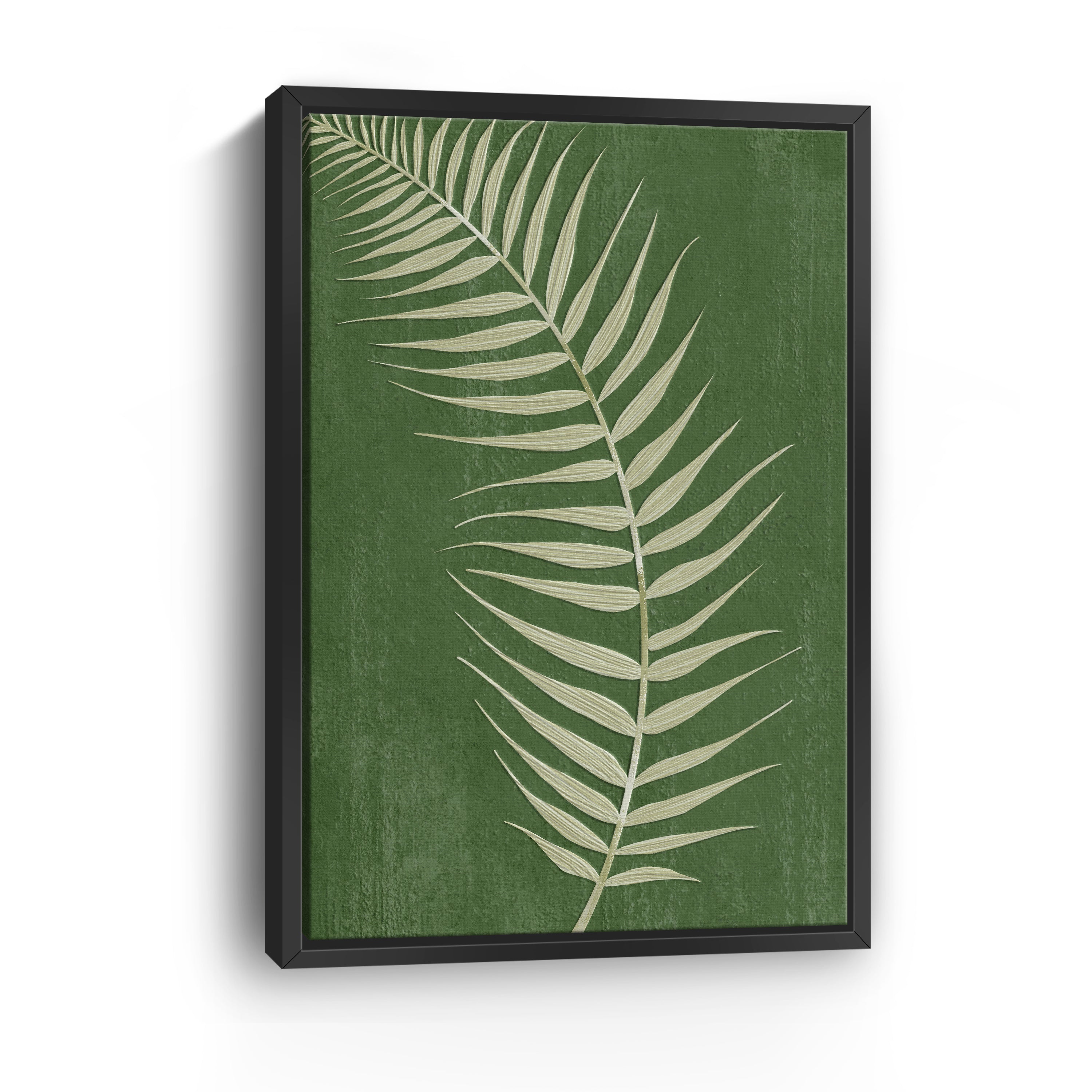 Palm Leaf on Green I Canvas Giclee
