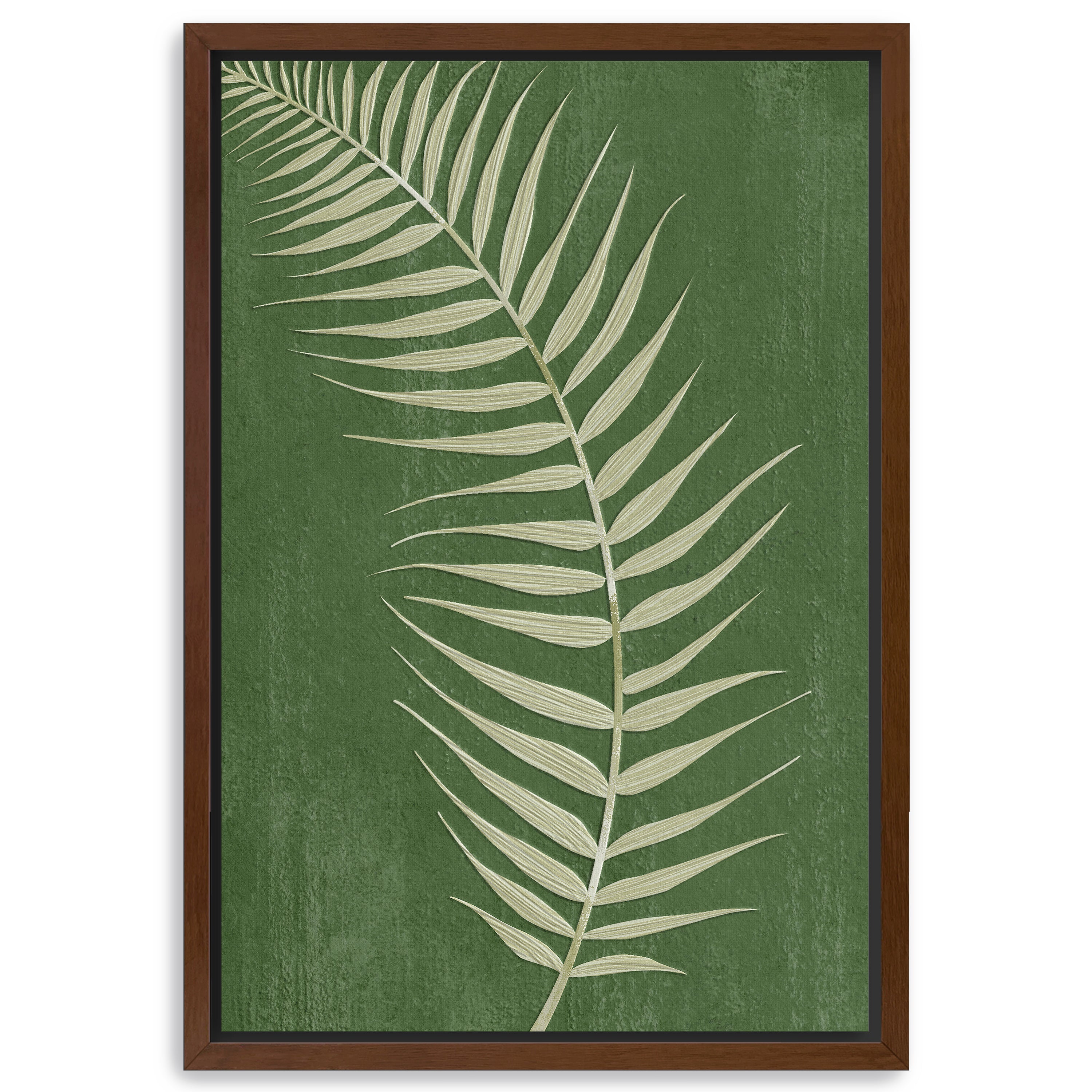 Palm Leaf on Green I Canvas Giclee