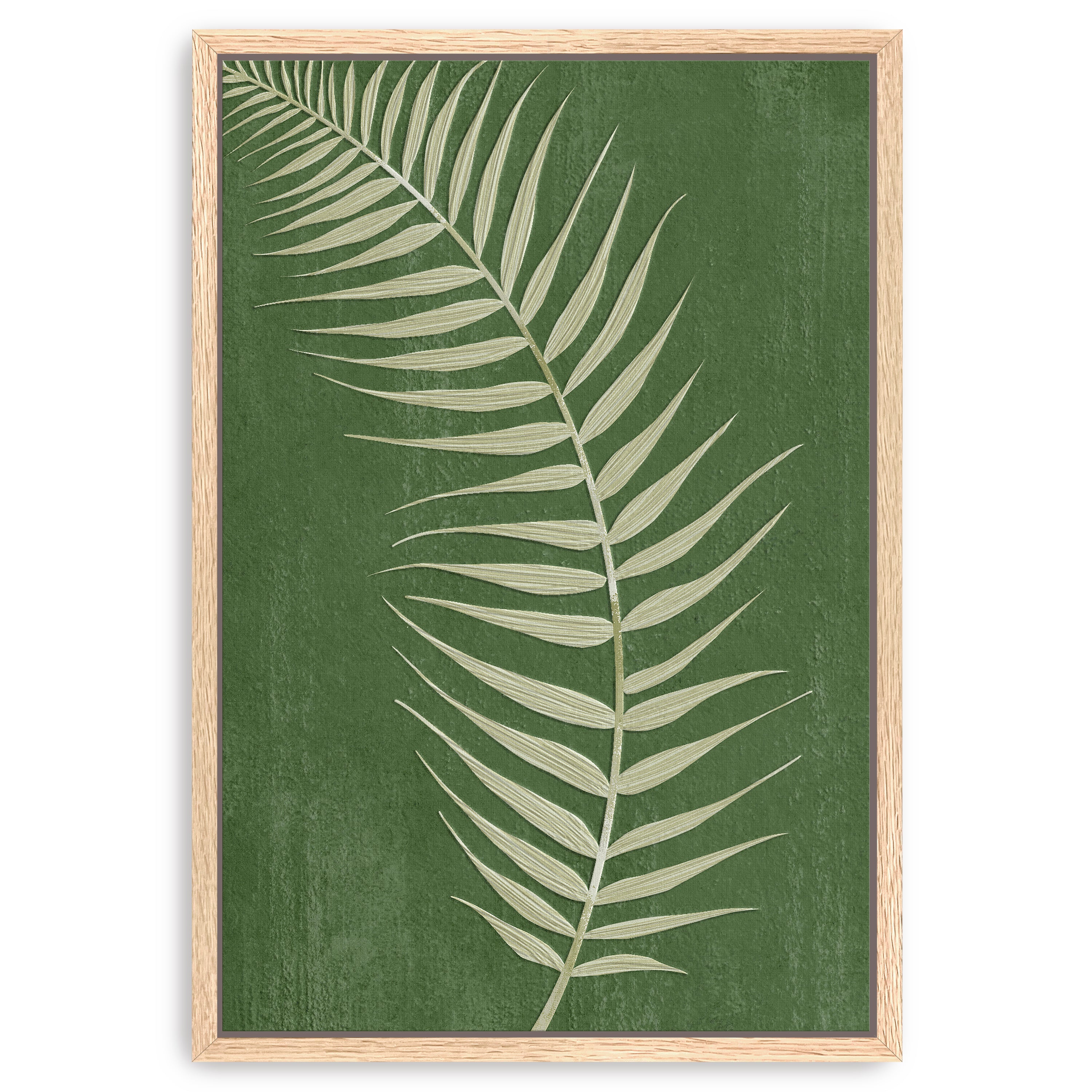 Palm Leaf on Green I Canvas Giclee