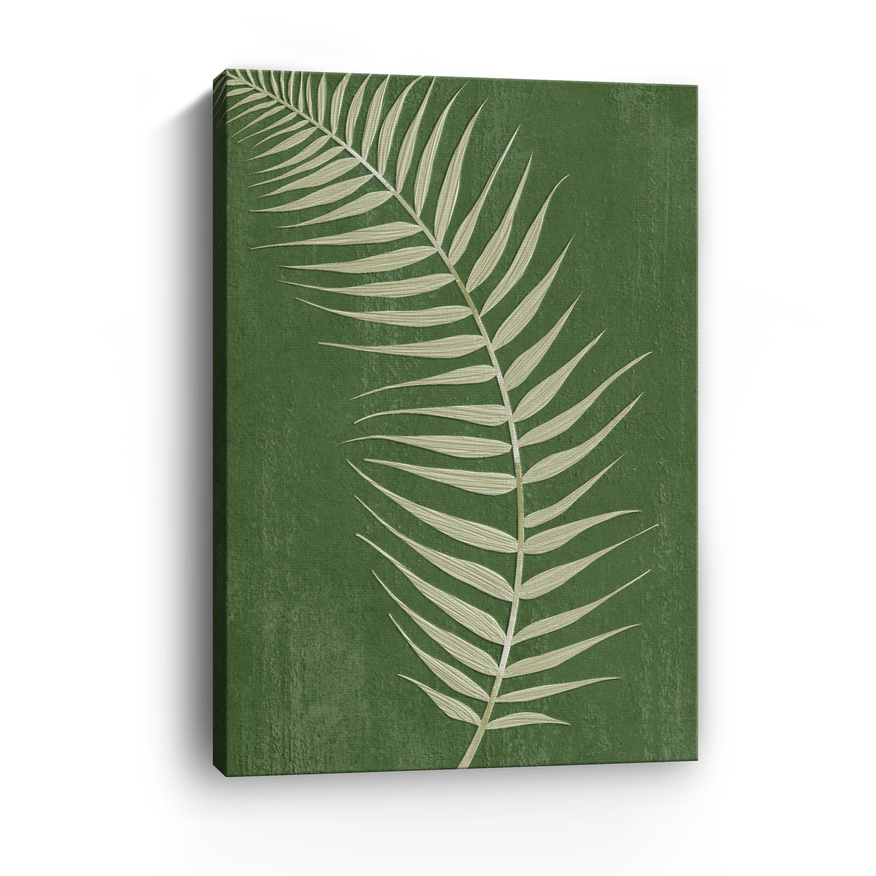 Palm Leaf on Green I Canvas Giclee