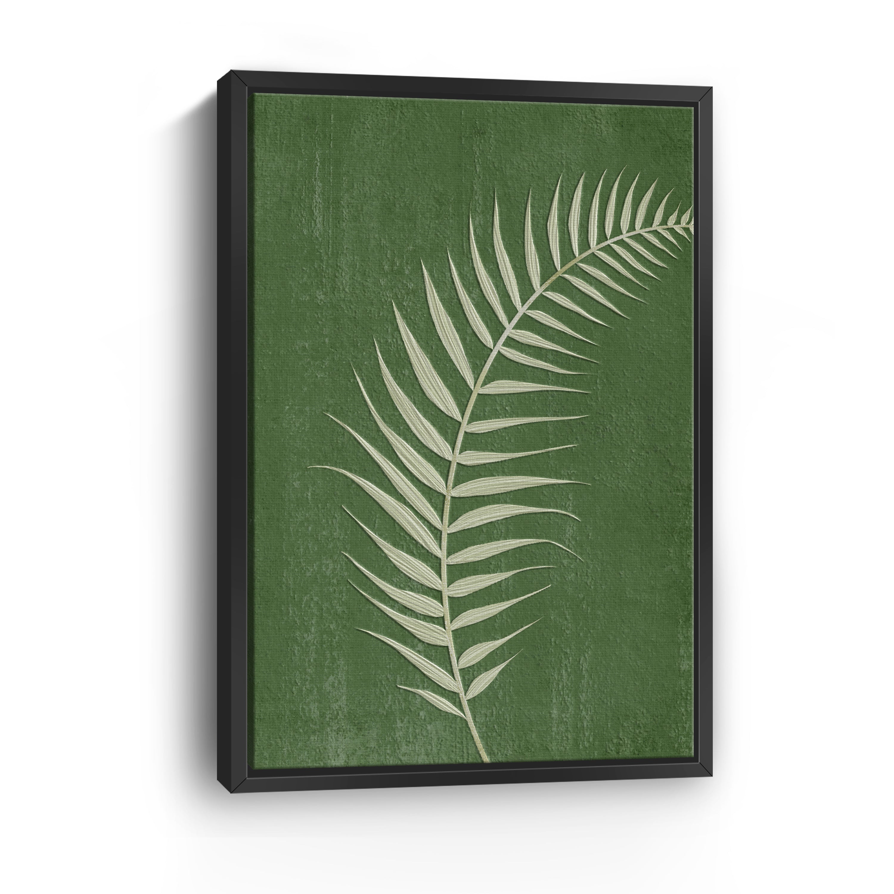 Palm Leaf on Green II Canvas Giclee