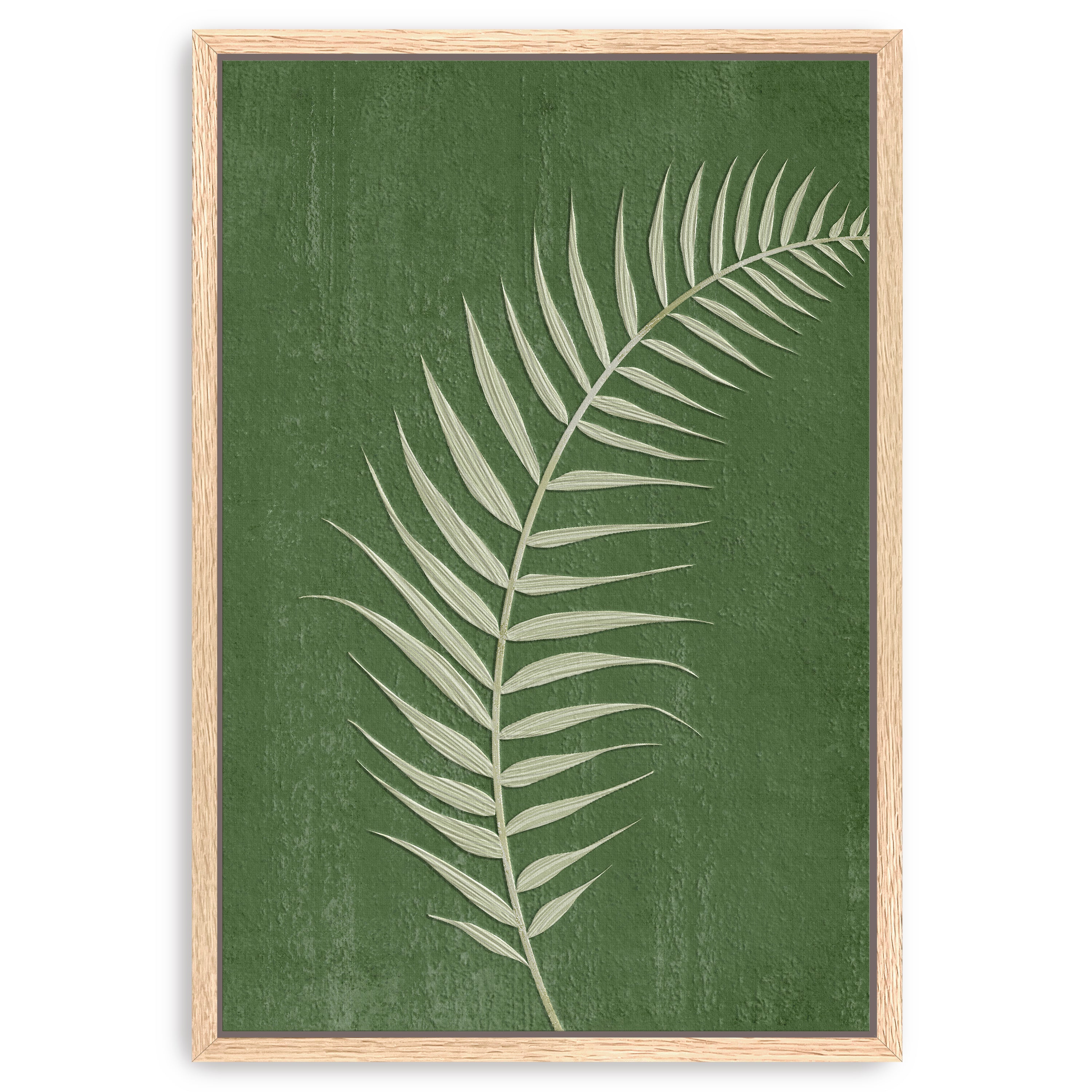 Palm Leaf on Green II Canvas Giclee