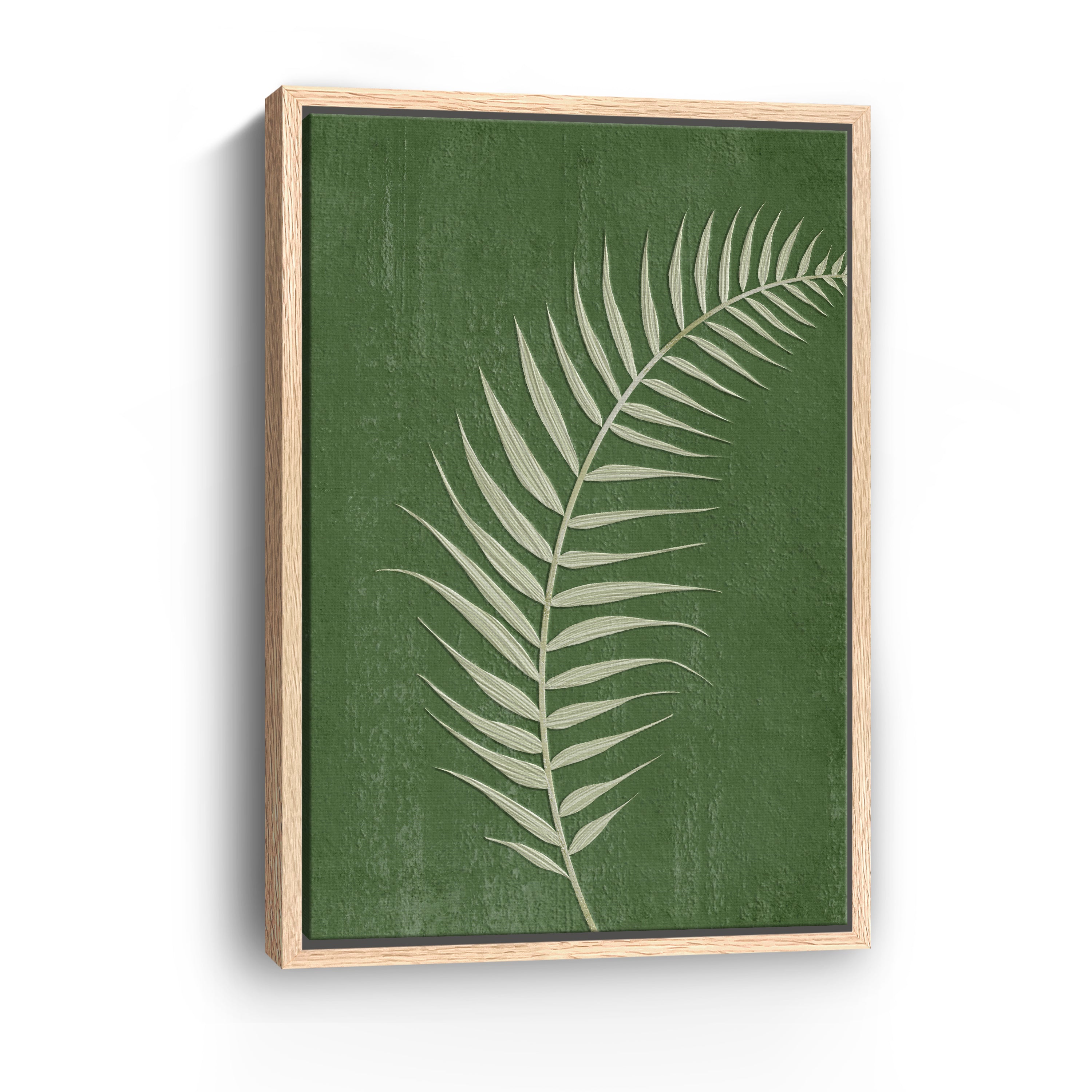 Palm Leaf on Green II Canvas Giclee