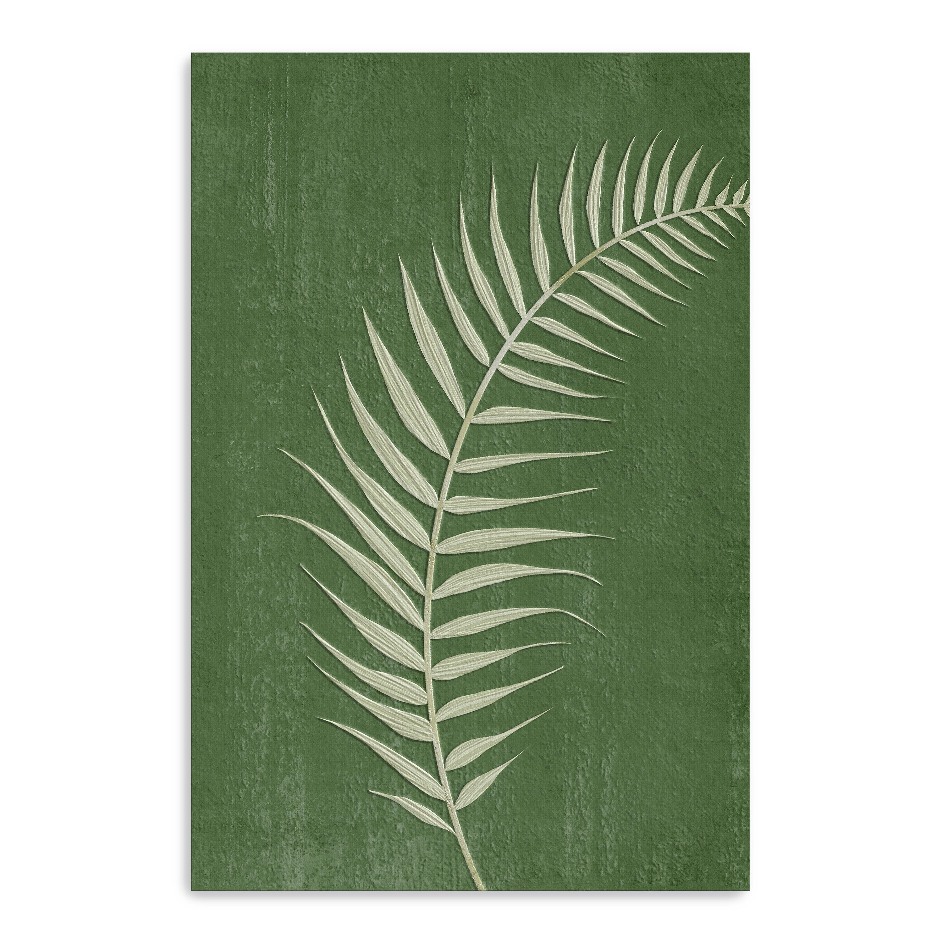 Palm Leaf on Green II Canvas Giclee