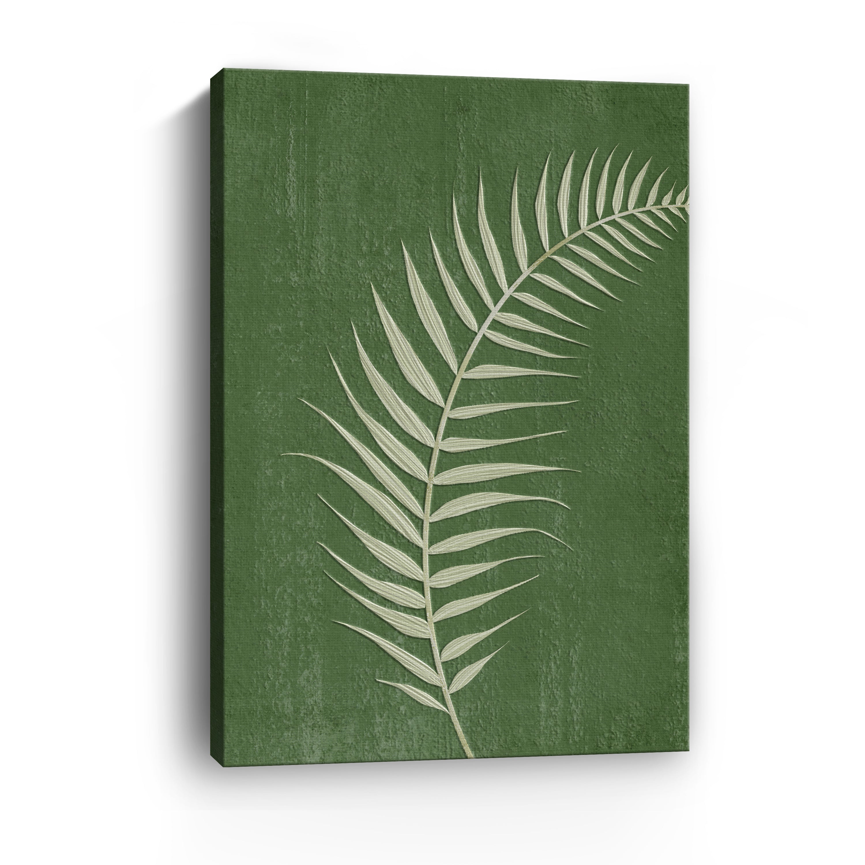 Palm Leaf on Green II Canvas Giclee