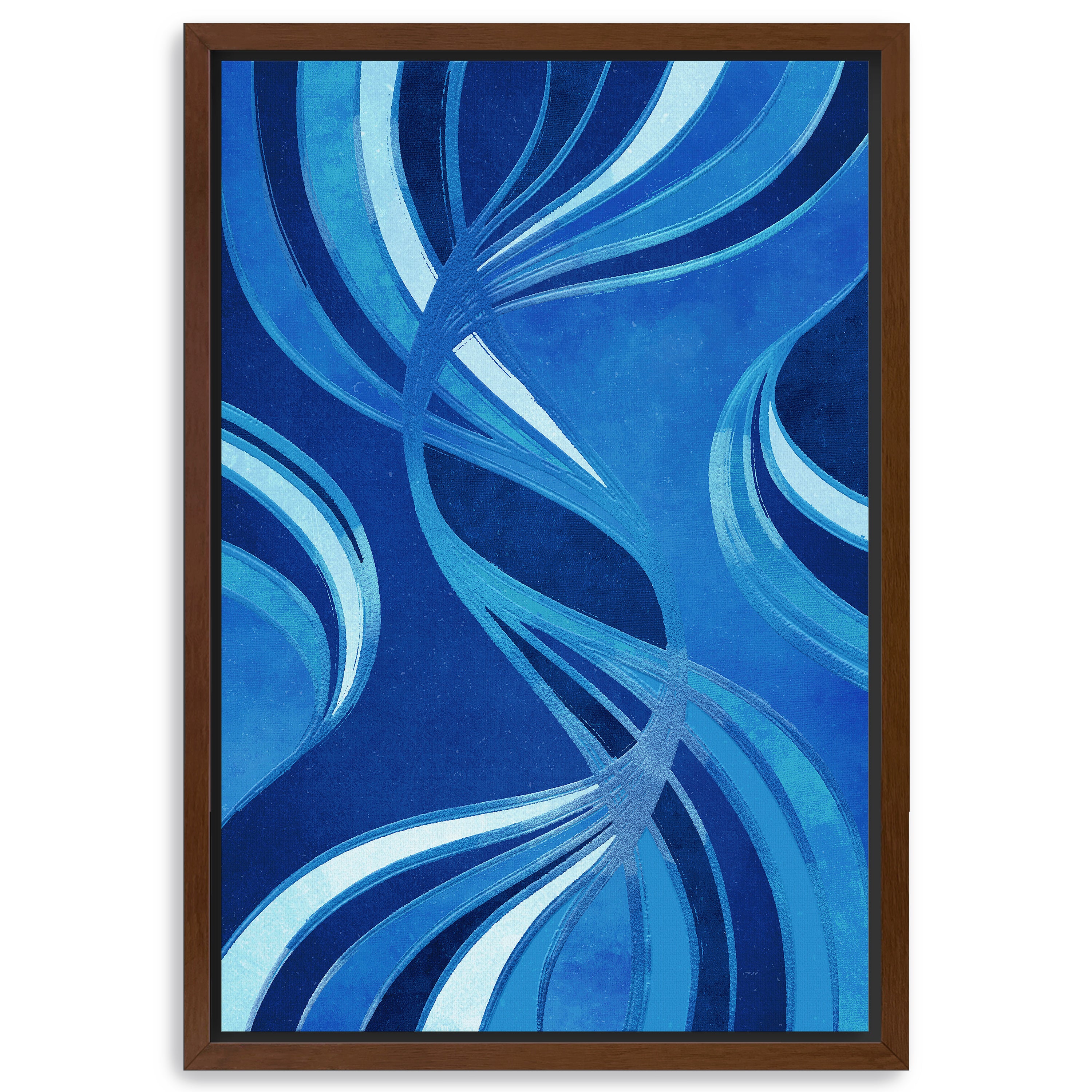 Currents of Indigo Canvas Giclee