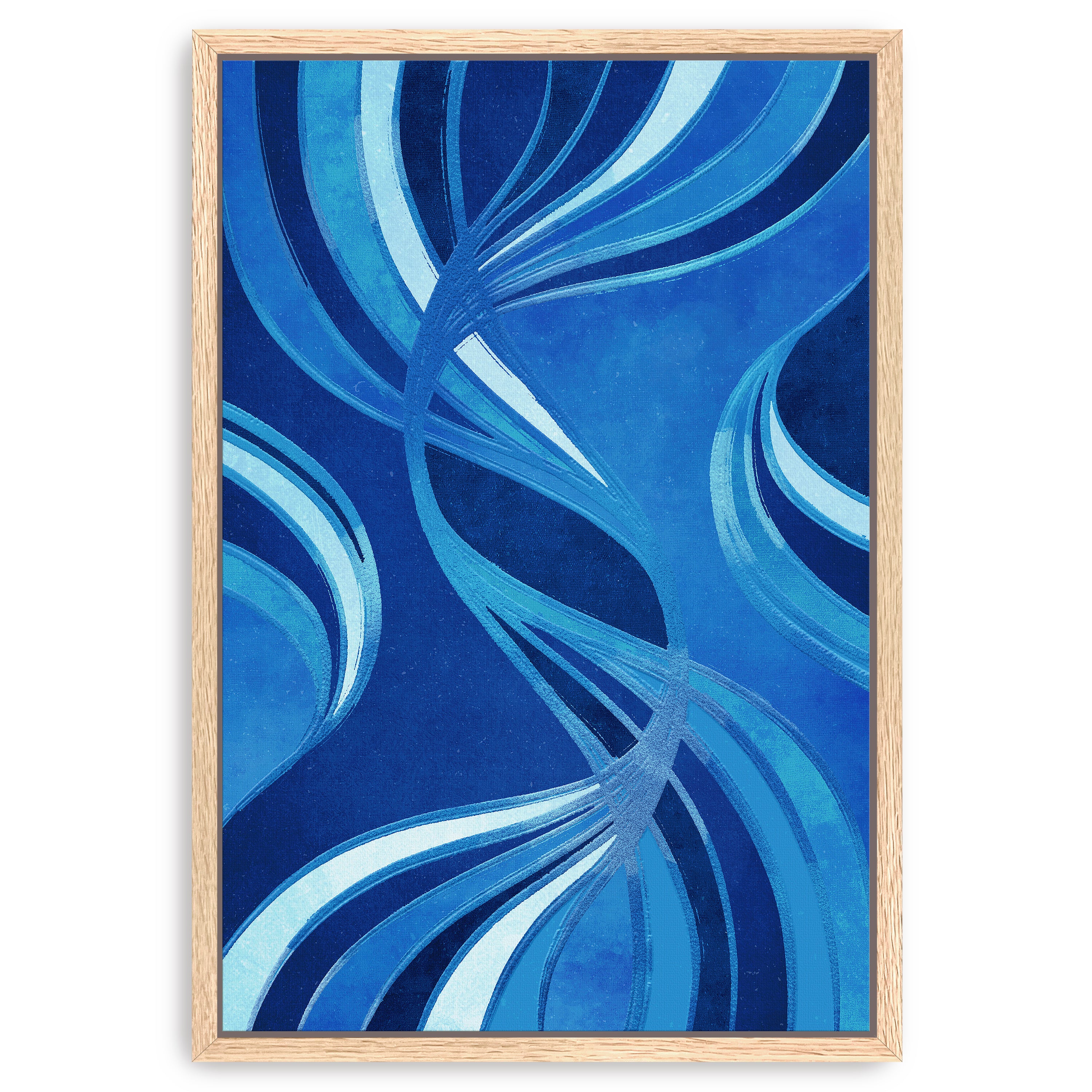 Currents of Indigo Canvas Giclee