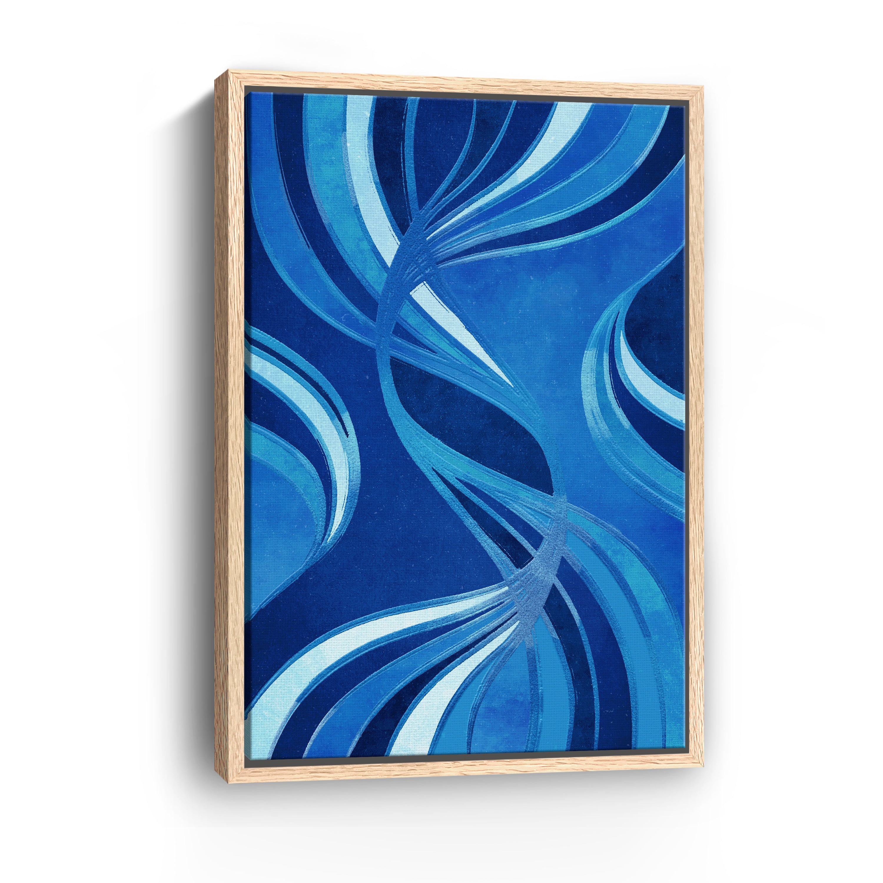 Currents of Indigo Canvas Giclee