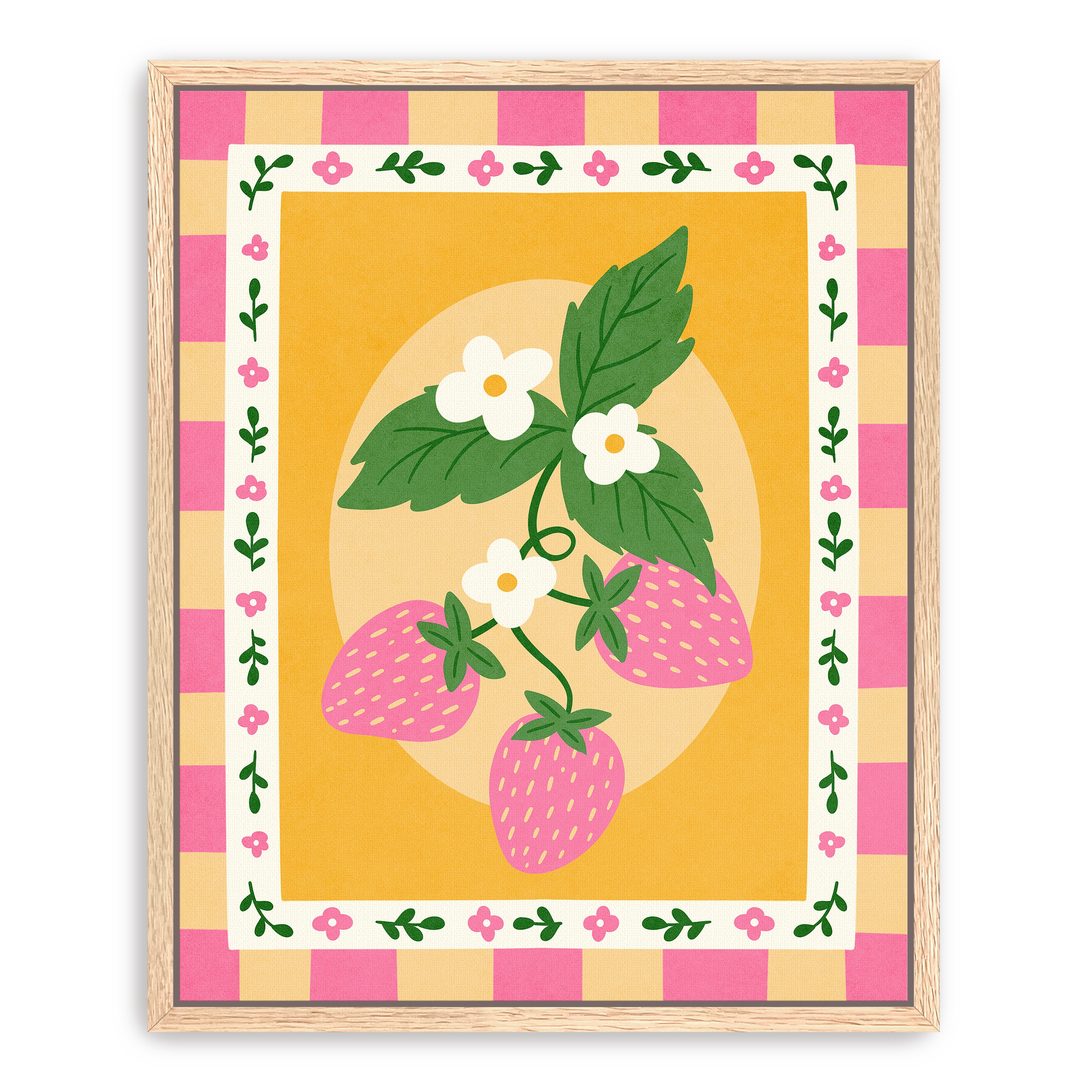 Strawberries Canvas Giclee