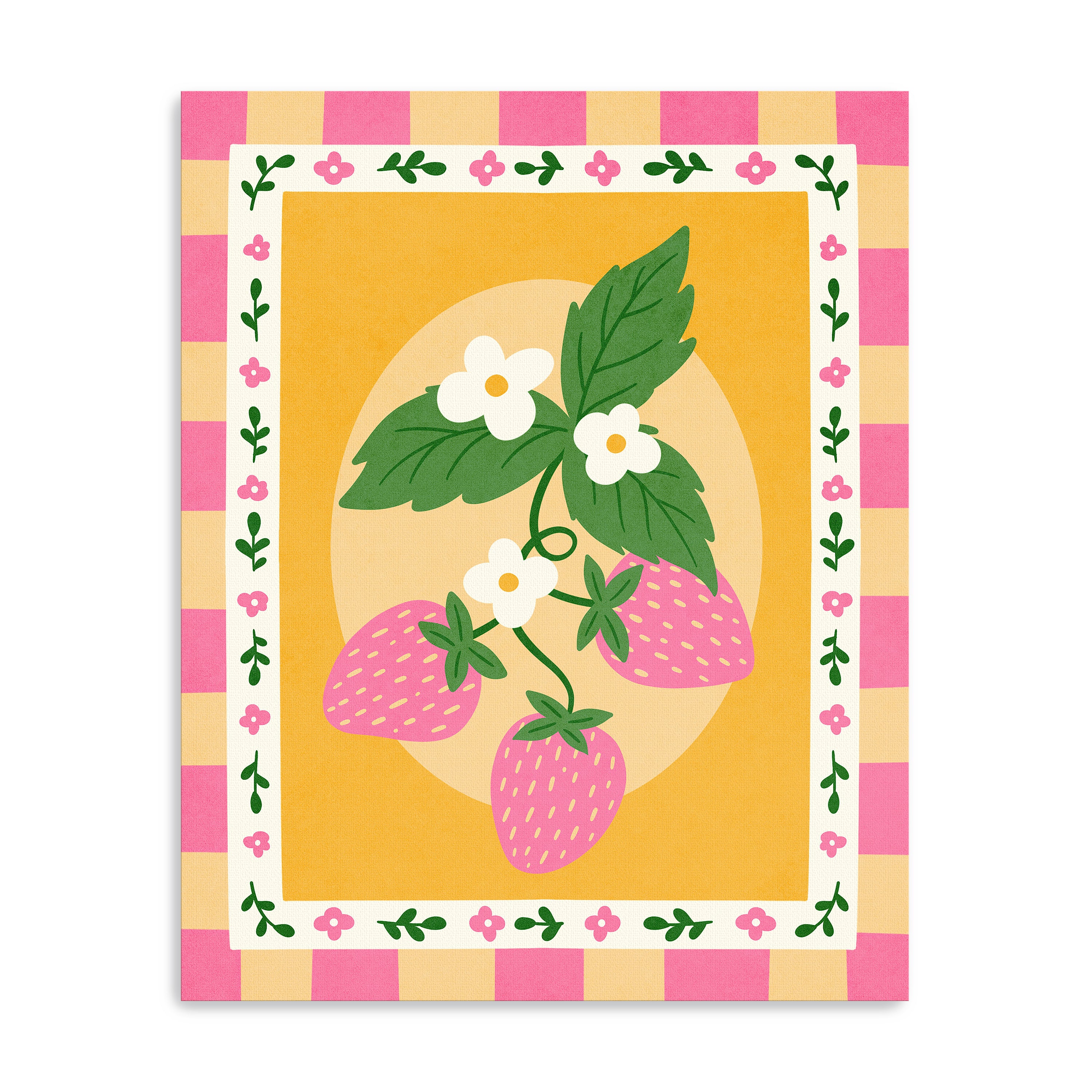 Strawberries Canvas Giclee