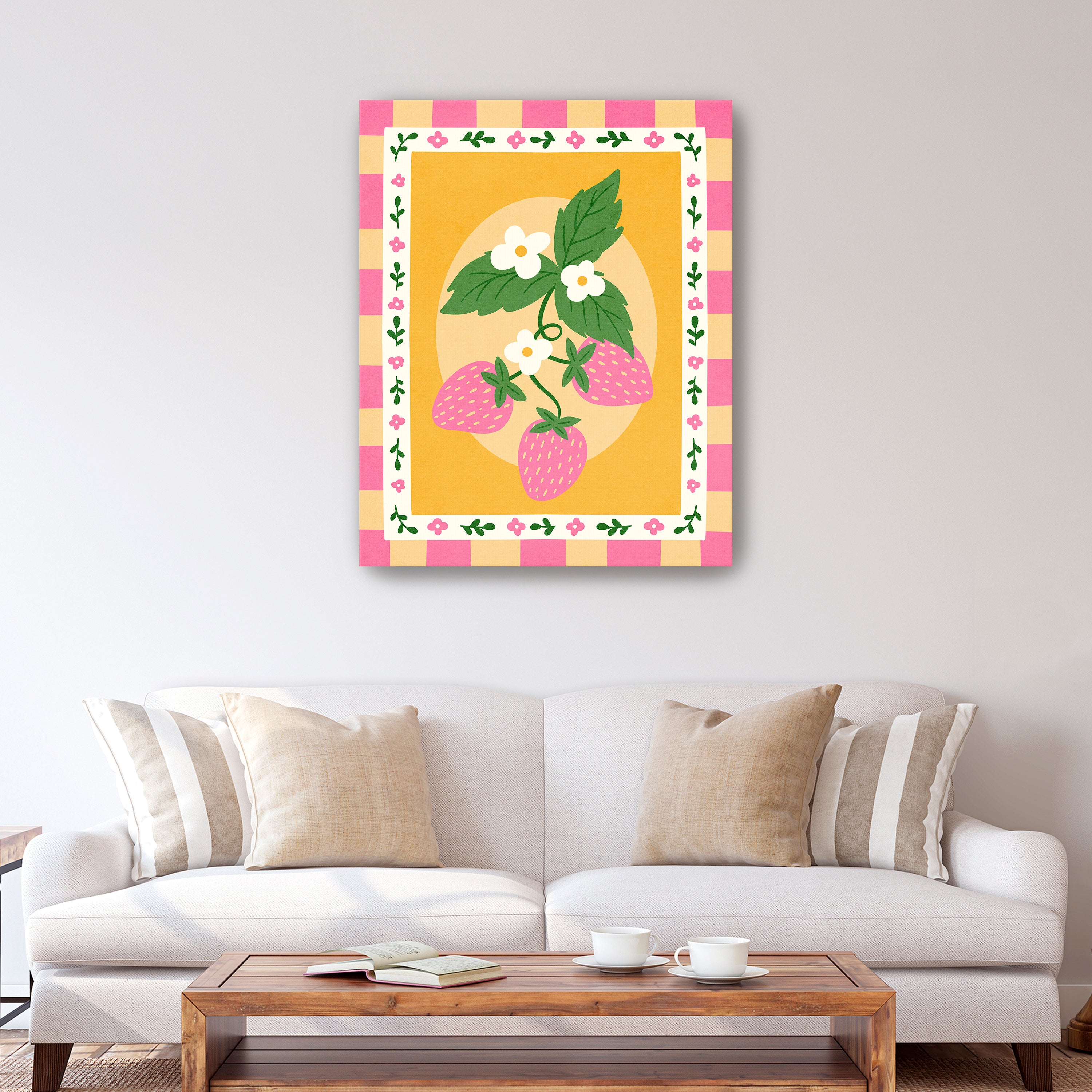Strawberries Canvas Giclee