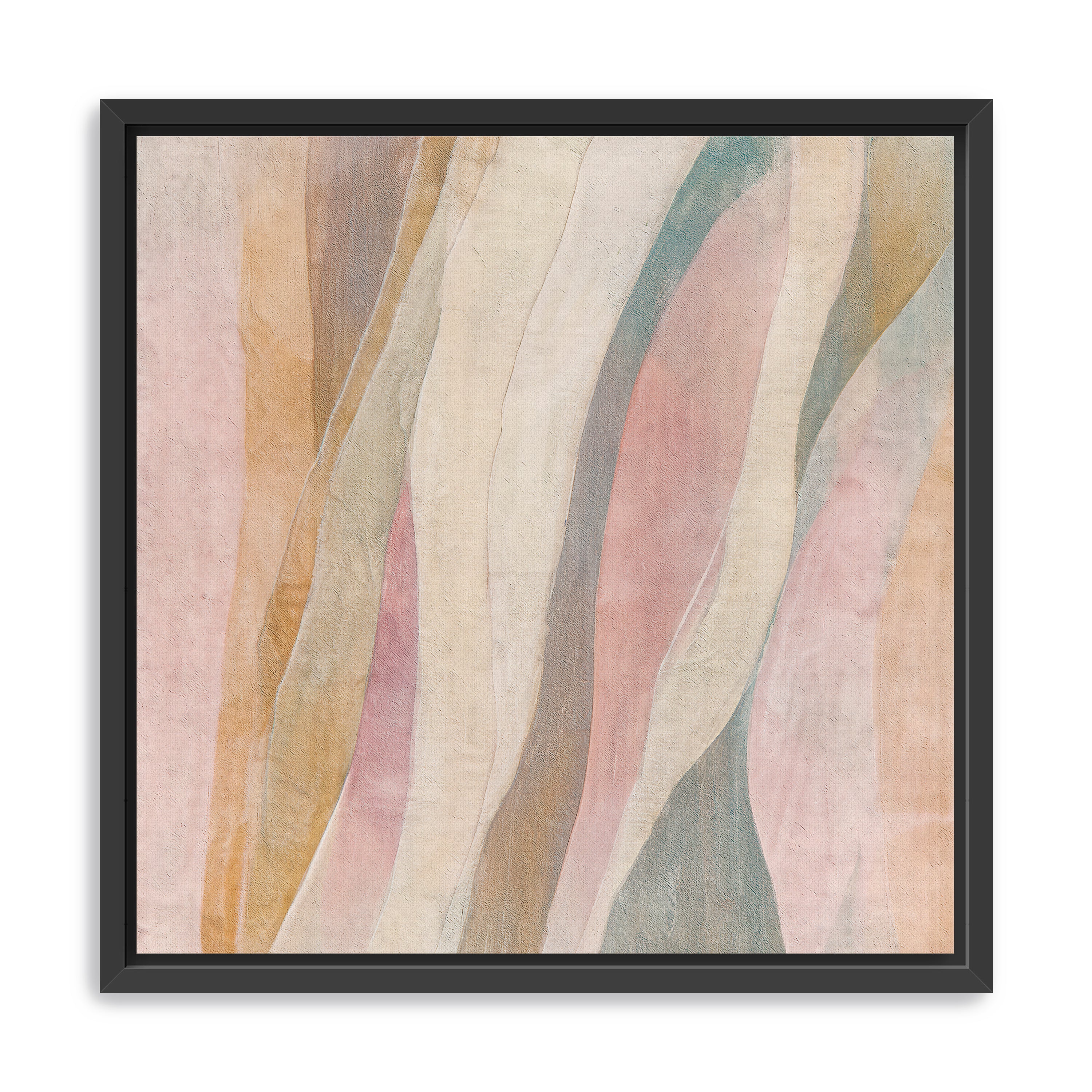 Beige Curves Canvas Giclee