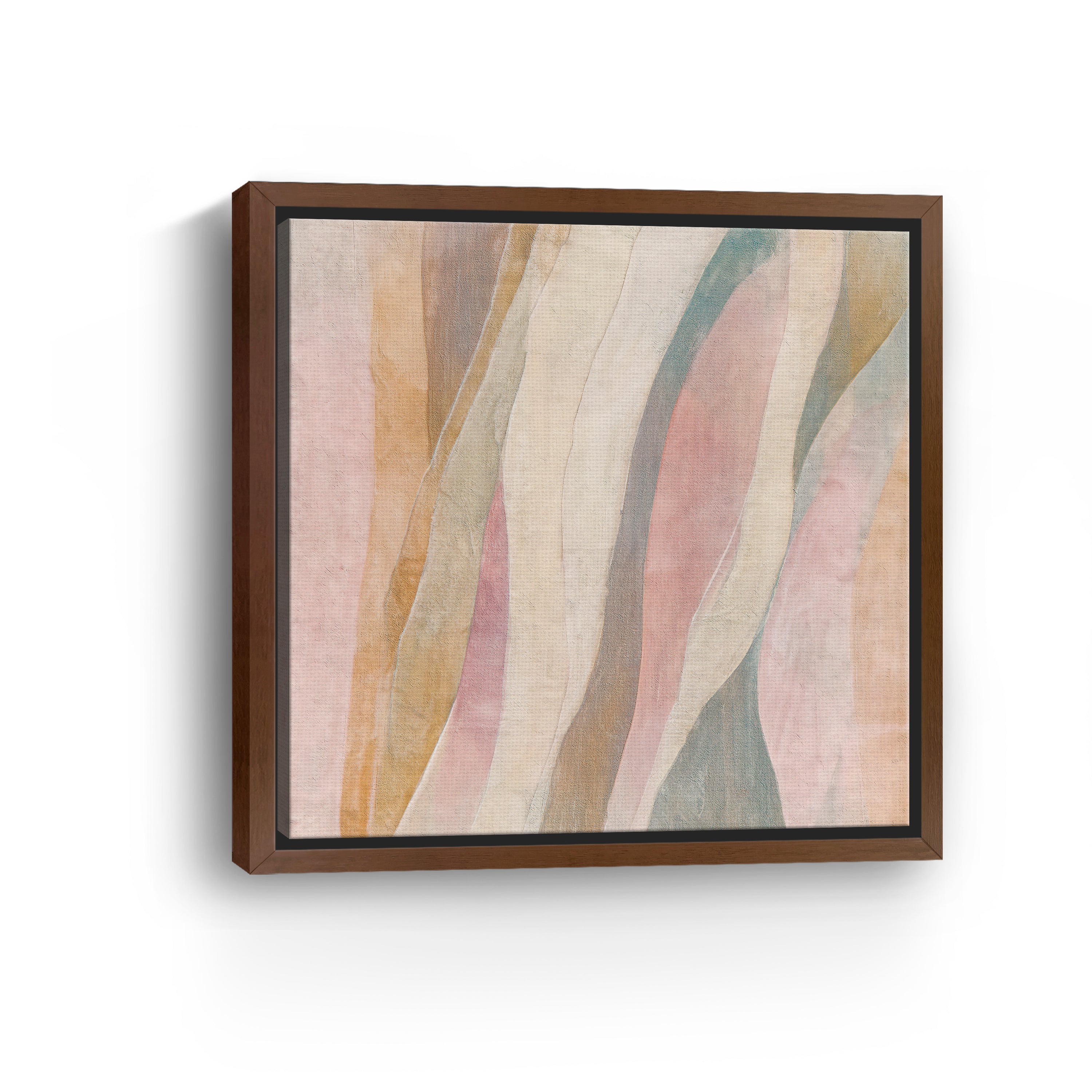 Beige Curves Canvas Giclee