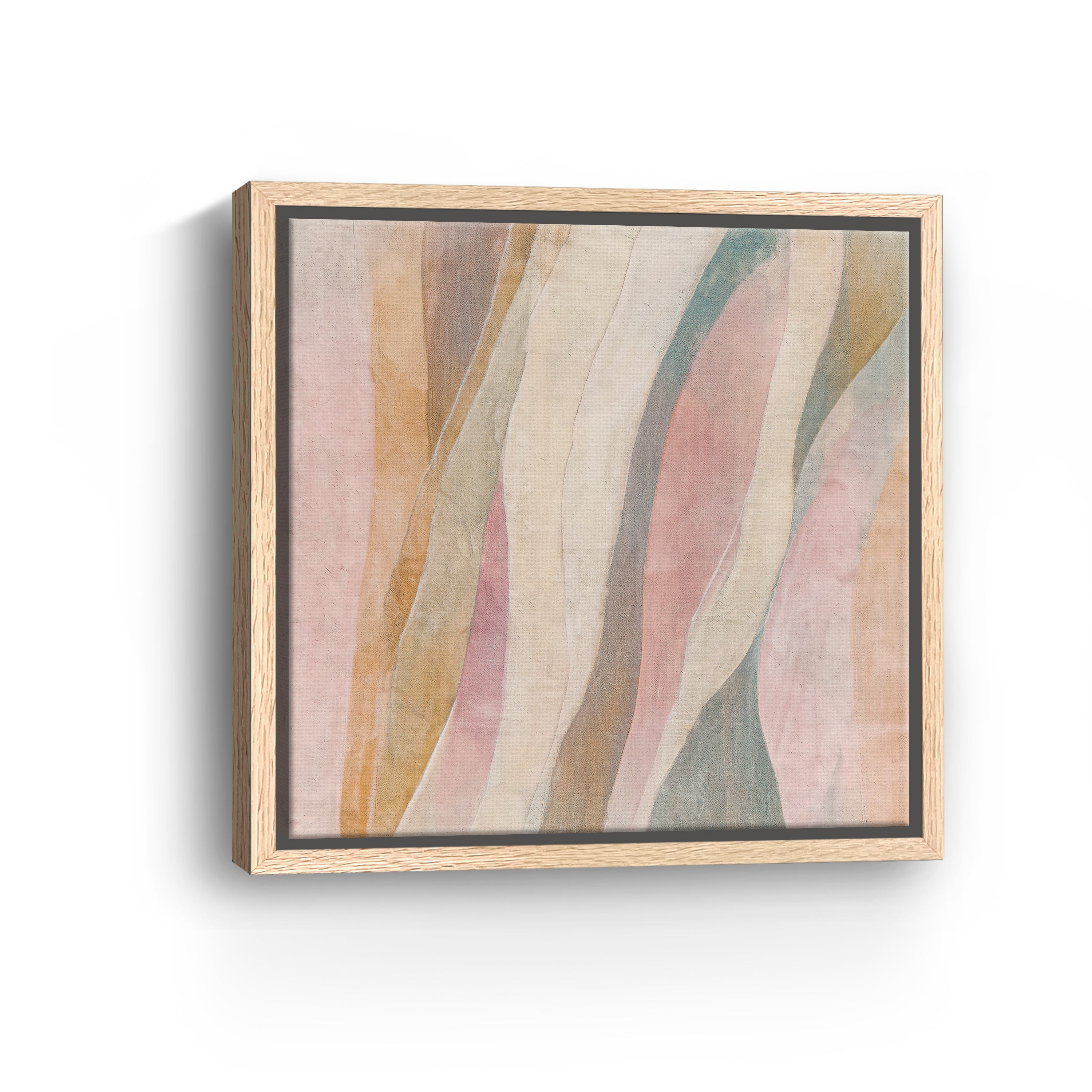 Beige Curves Canvas Giclee
