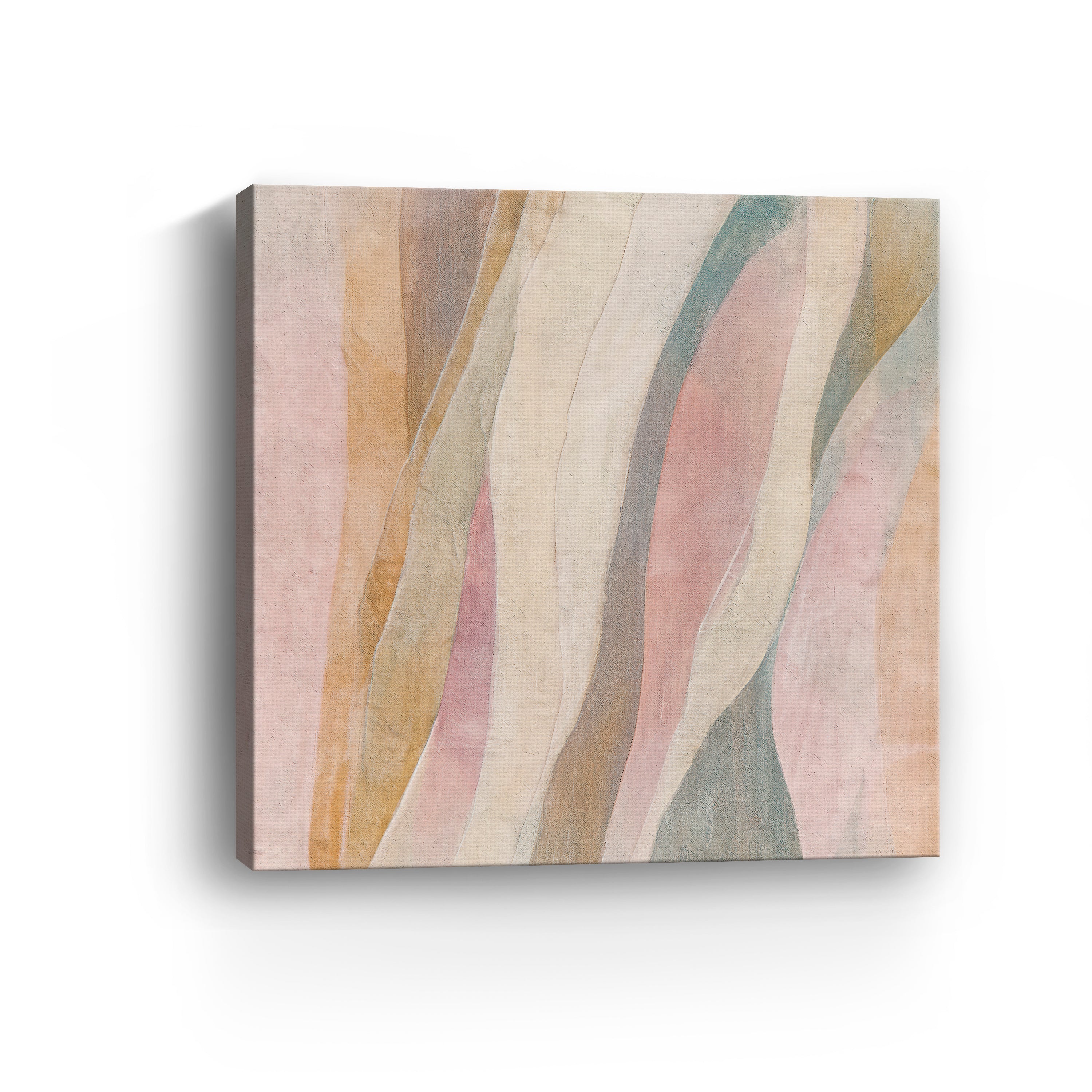 Beige Curves Canvas Giclee
