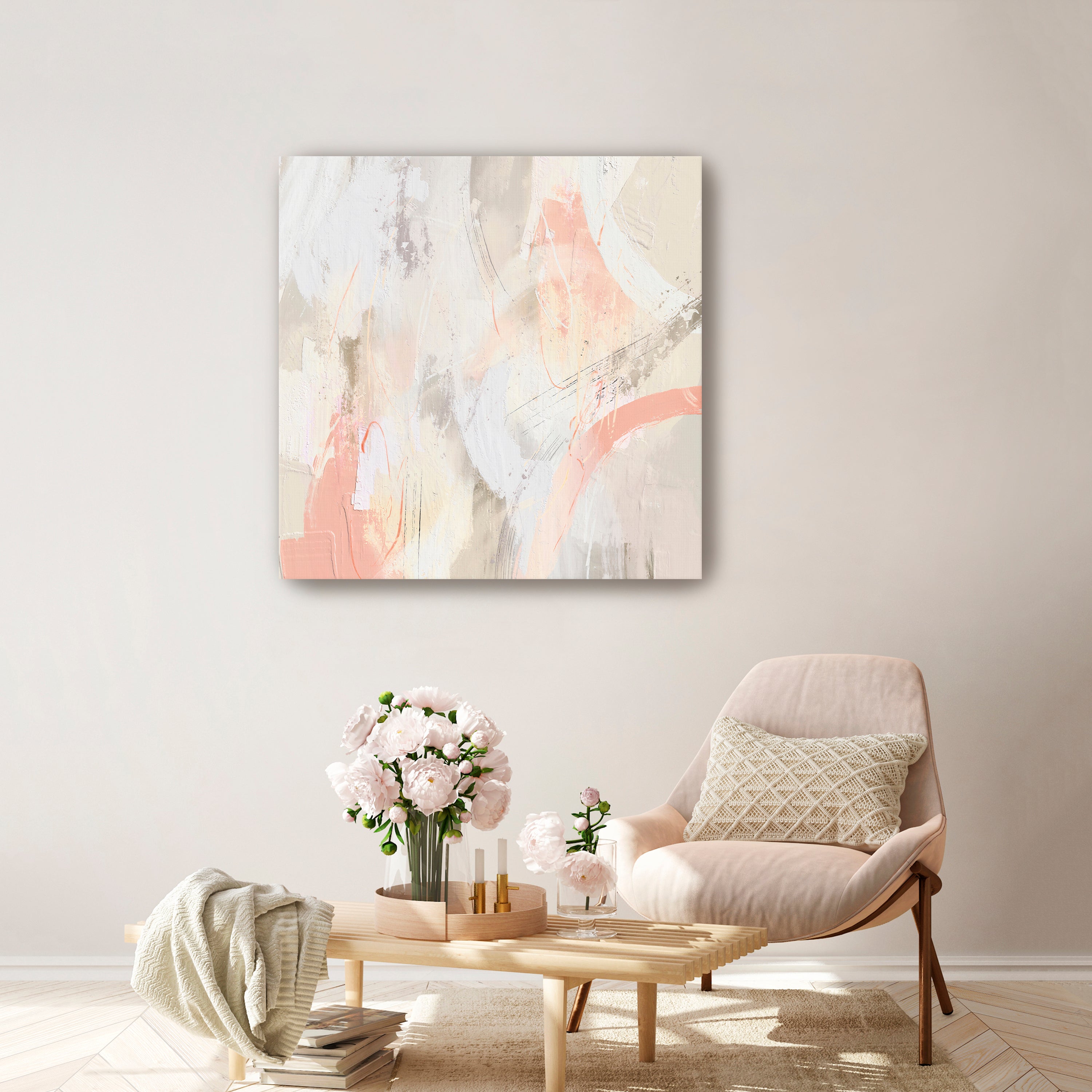 Peach Trail Canvas Giclee