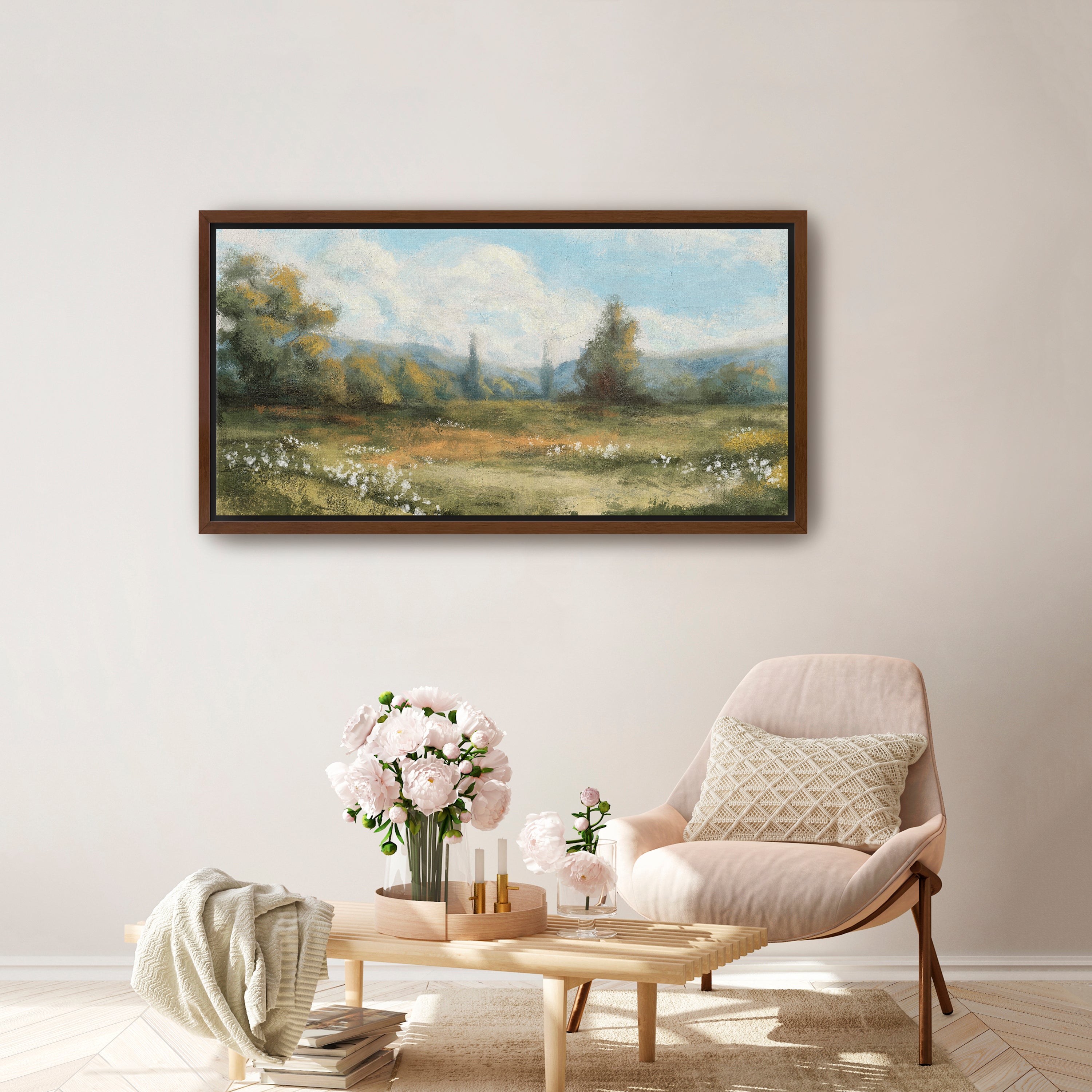 Abstract Panoramic Field Canvas Giclee