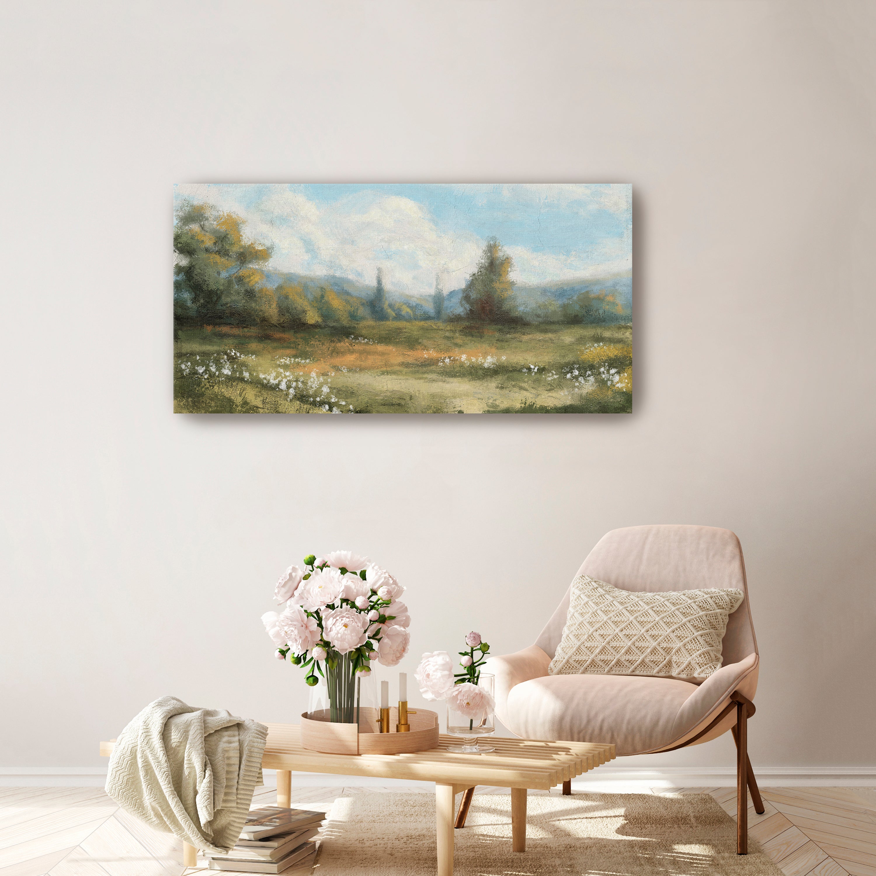 Abstract Panoramic Field Canvas Giclee